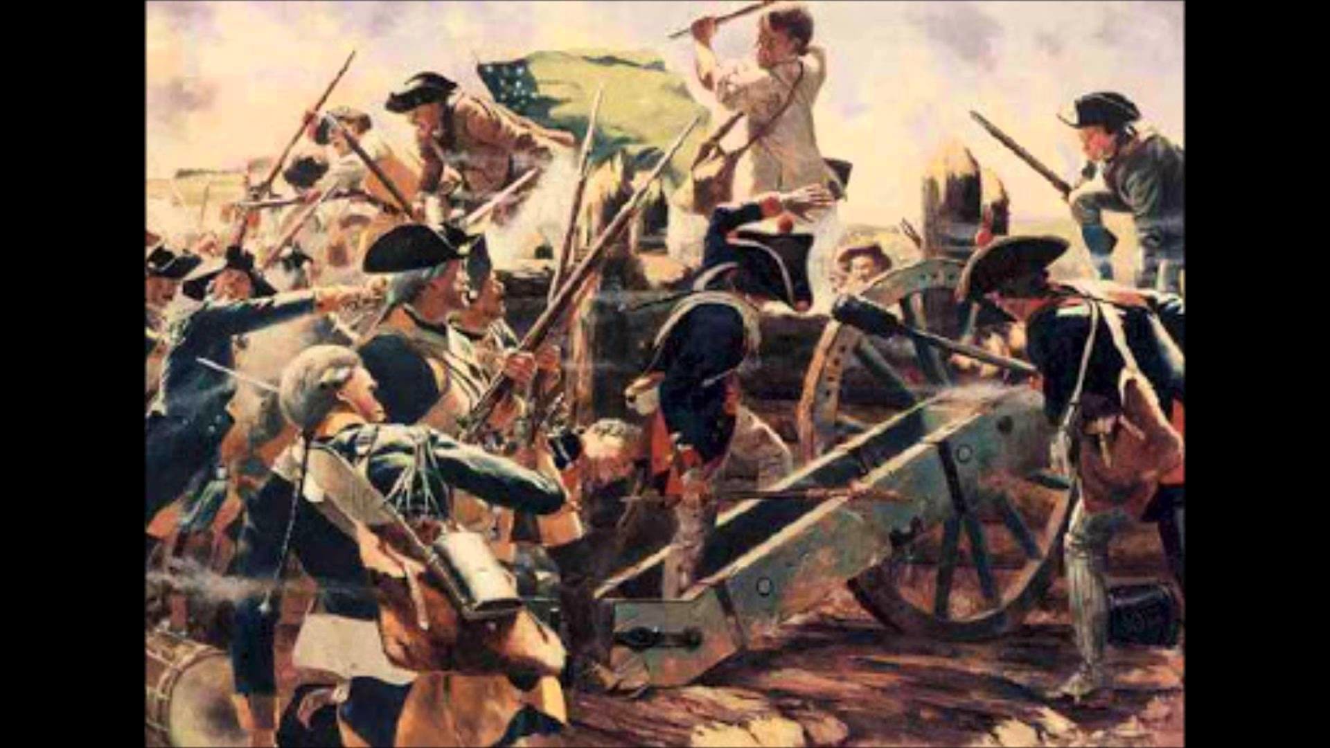 1920x1080 revolutionary war battle painting