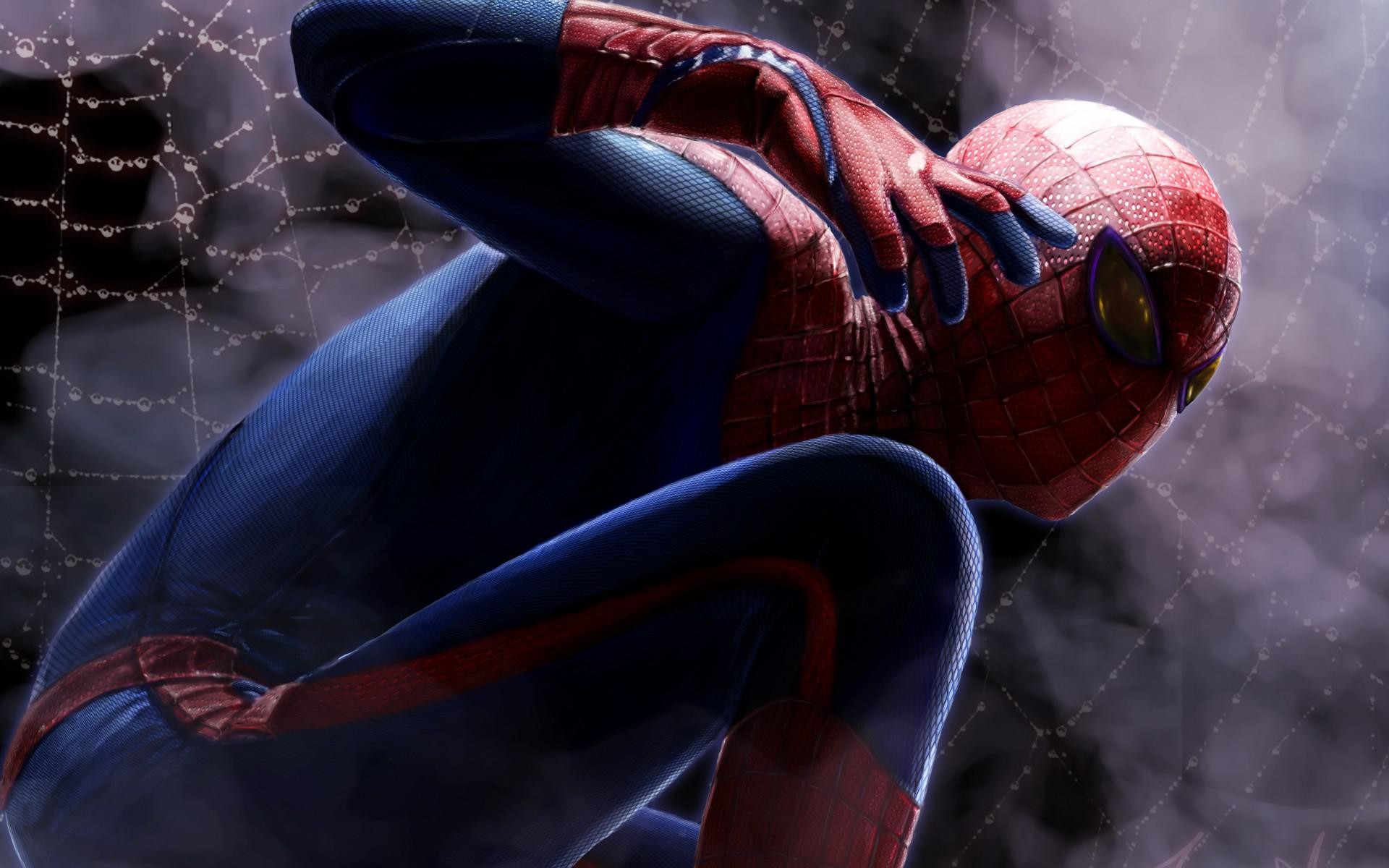 1920x1200 Amazing-spider-man-spiderman-webs-comics-video-superhero-