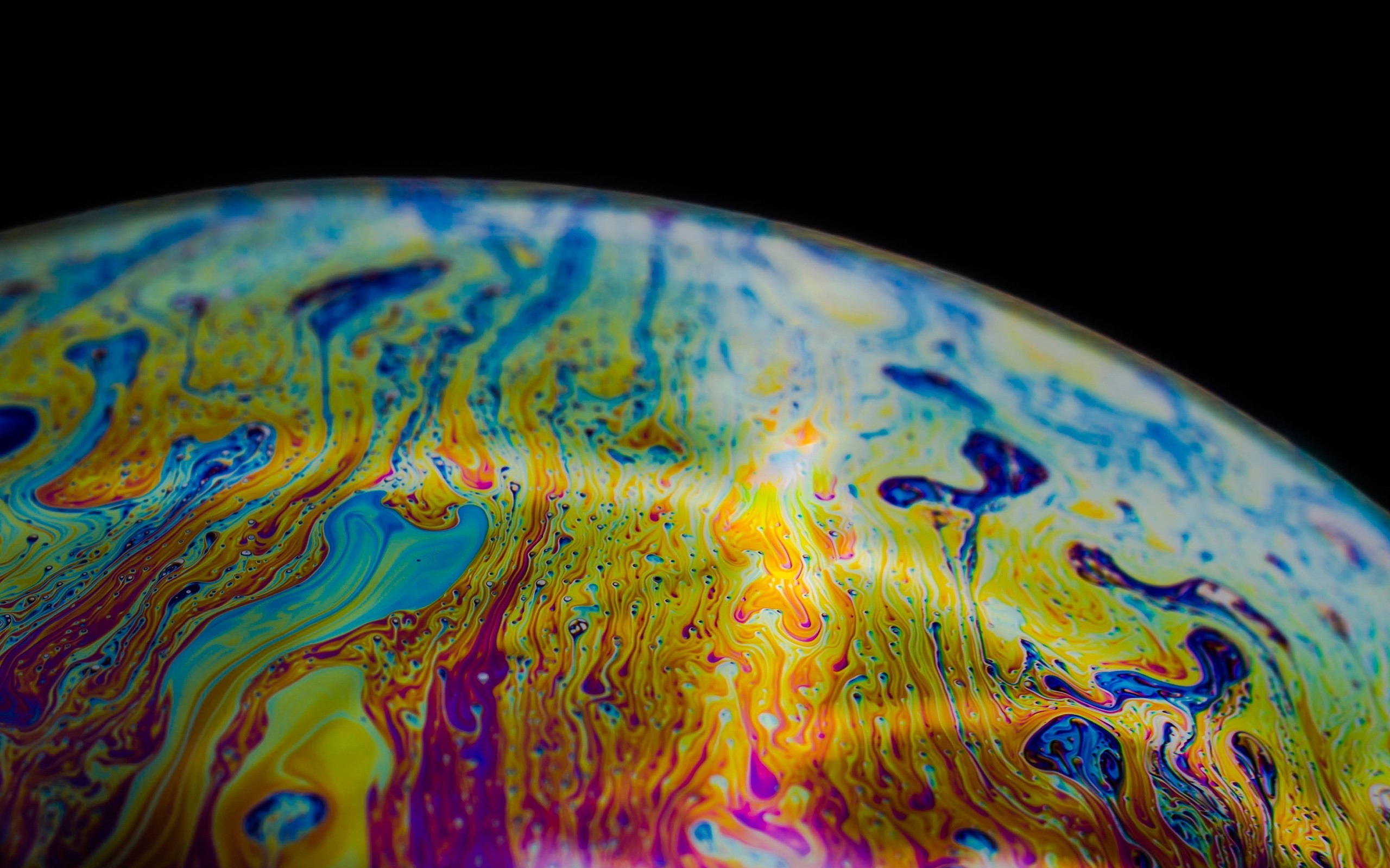 2560x1600 soap, Bubbles, Macro, Abstract, Colorful, Photography, Black Background  Wallpapers HD / Desktop and Mobile Backgrounds