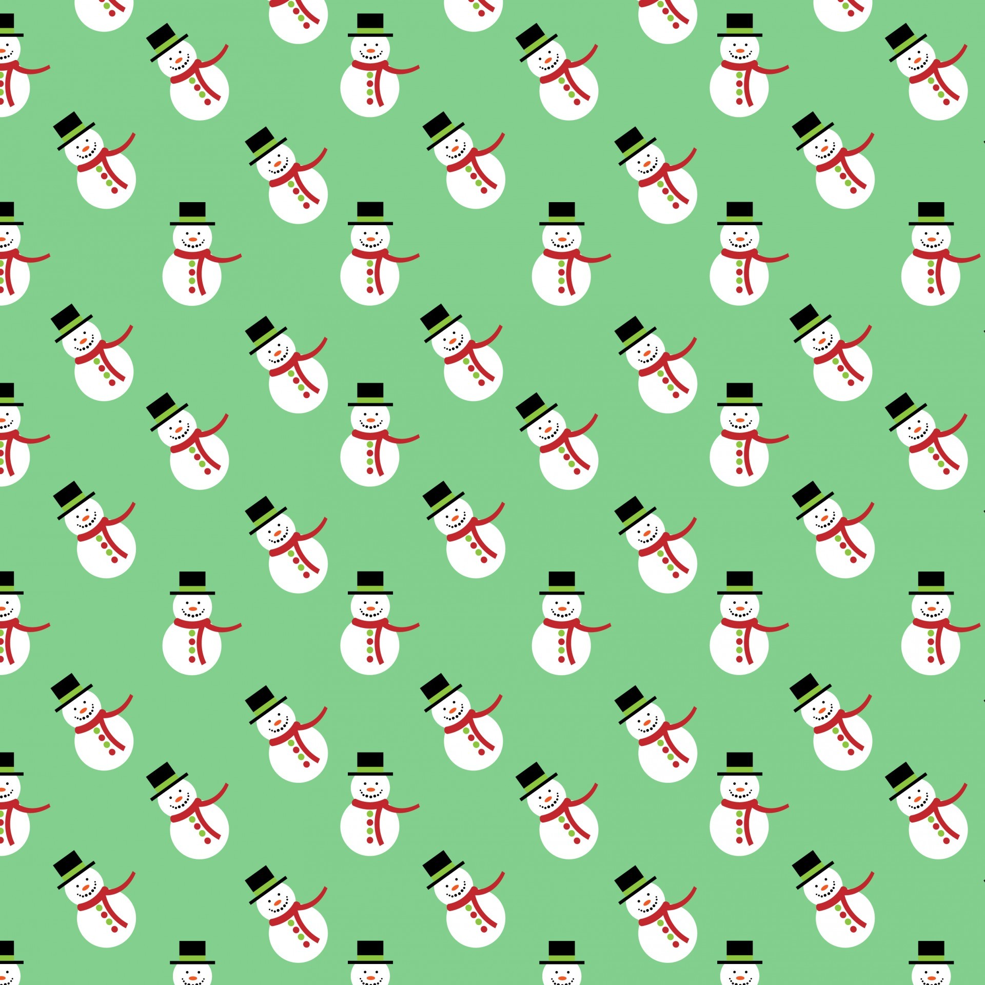 1920x1920 Christmas Snowman Background Paper