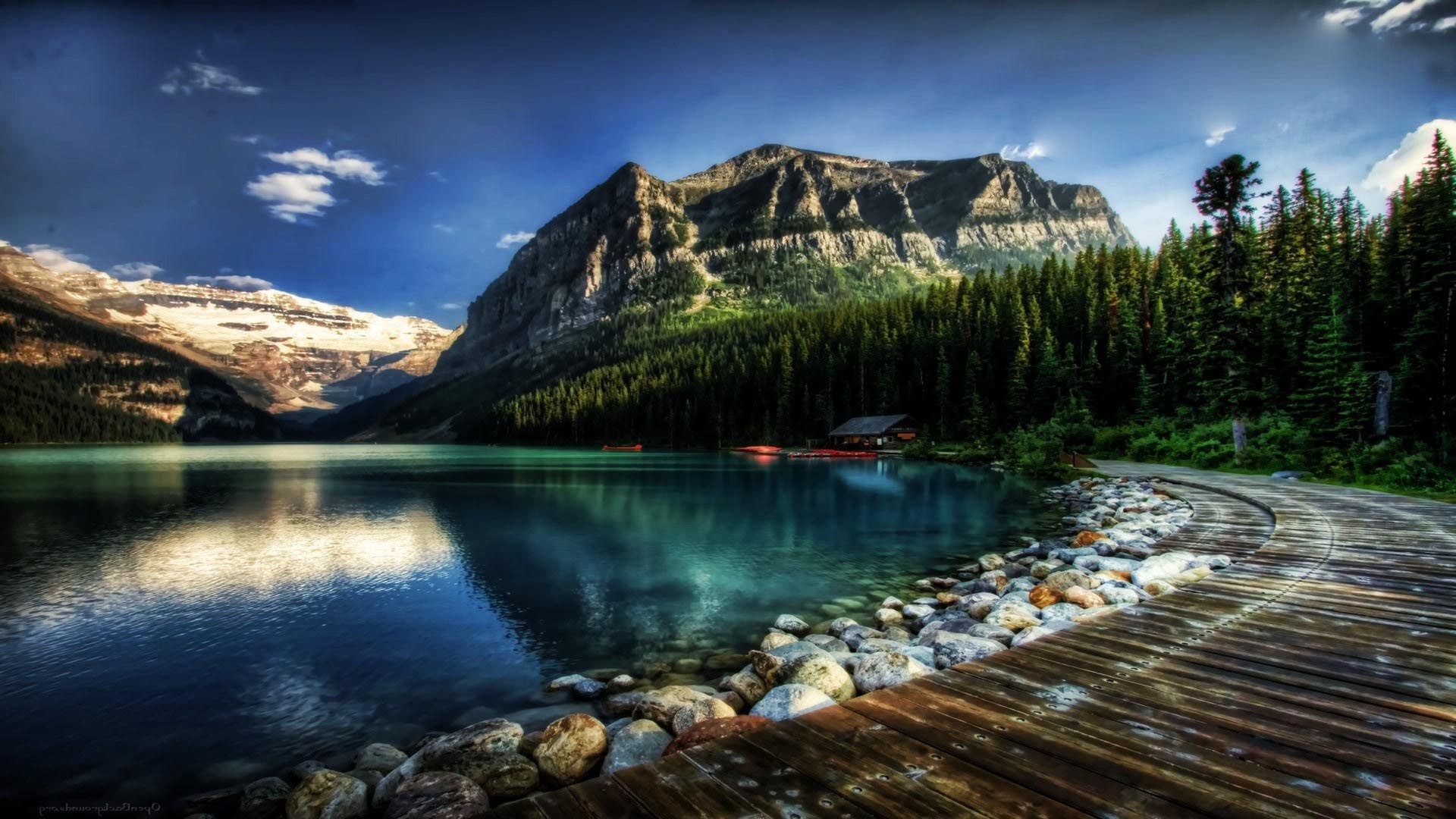 1920x1080 Fly Fishing Wallpapers Desktop Background Inspirational Fantastic Lake  Louise In Alberta Canada Hdr Wallpapers Hd Free