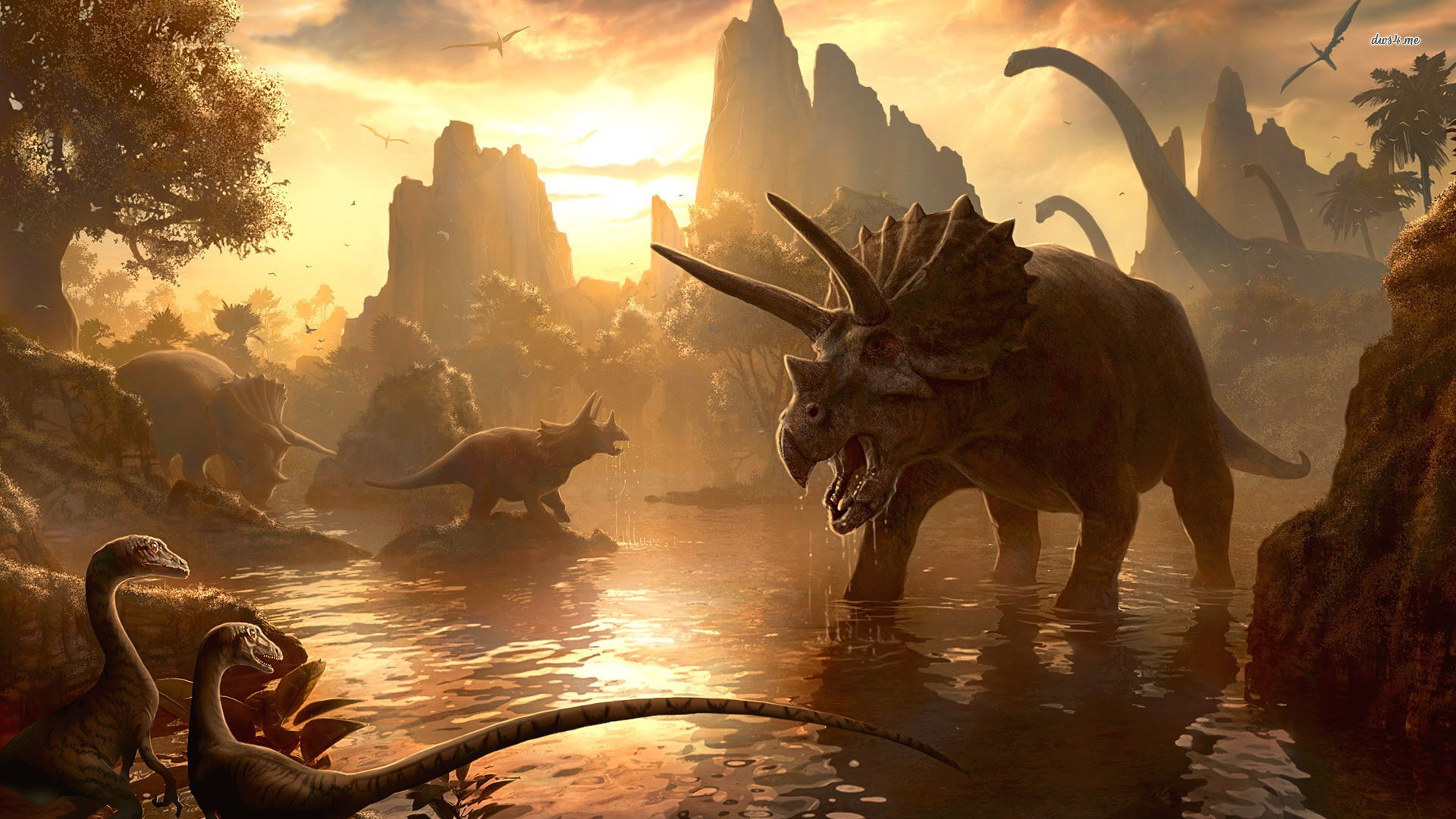 1920x1080 Dinosours are creatures who lived on the eath 65 million years ago. The  name '