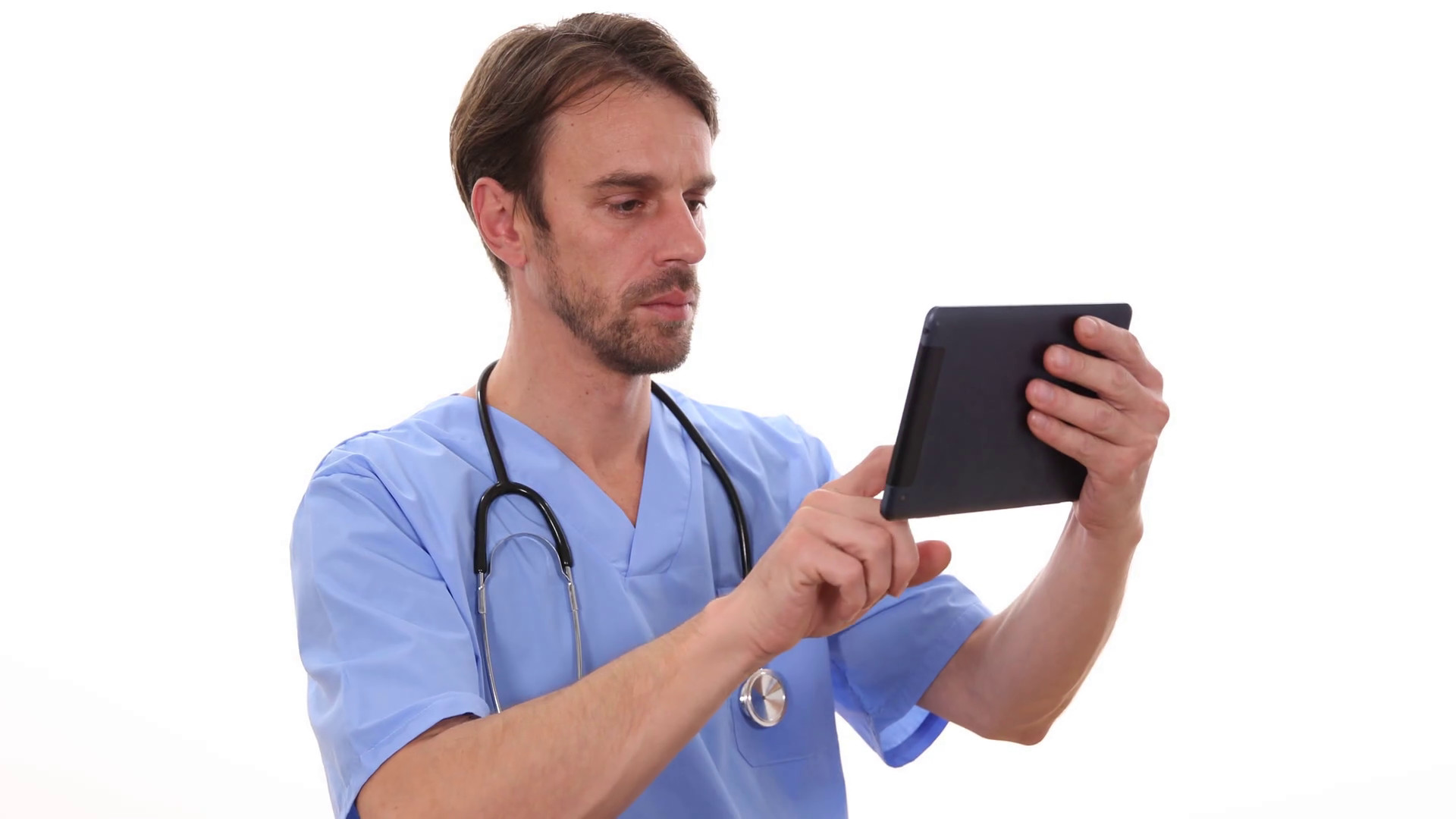 1920x1080 Medical Doctor Man Use Digital Tablet Working Modern Technique Hospital  Concept Stock Video Footage - VideoBlocks