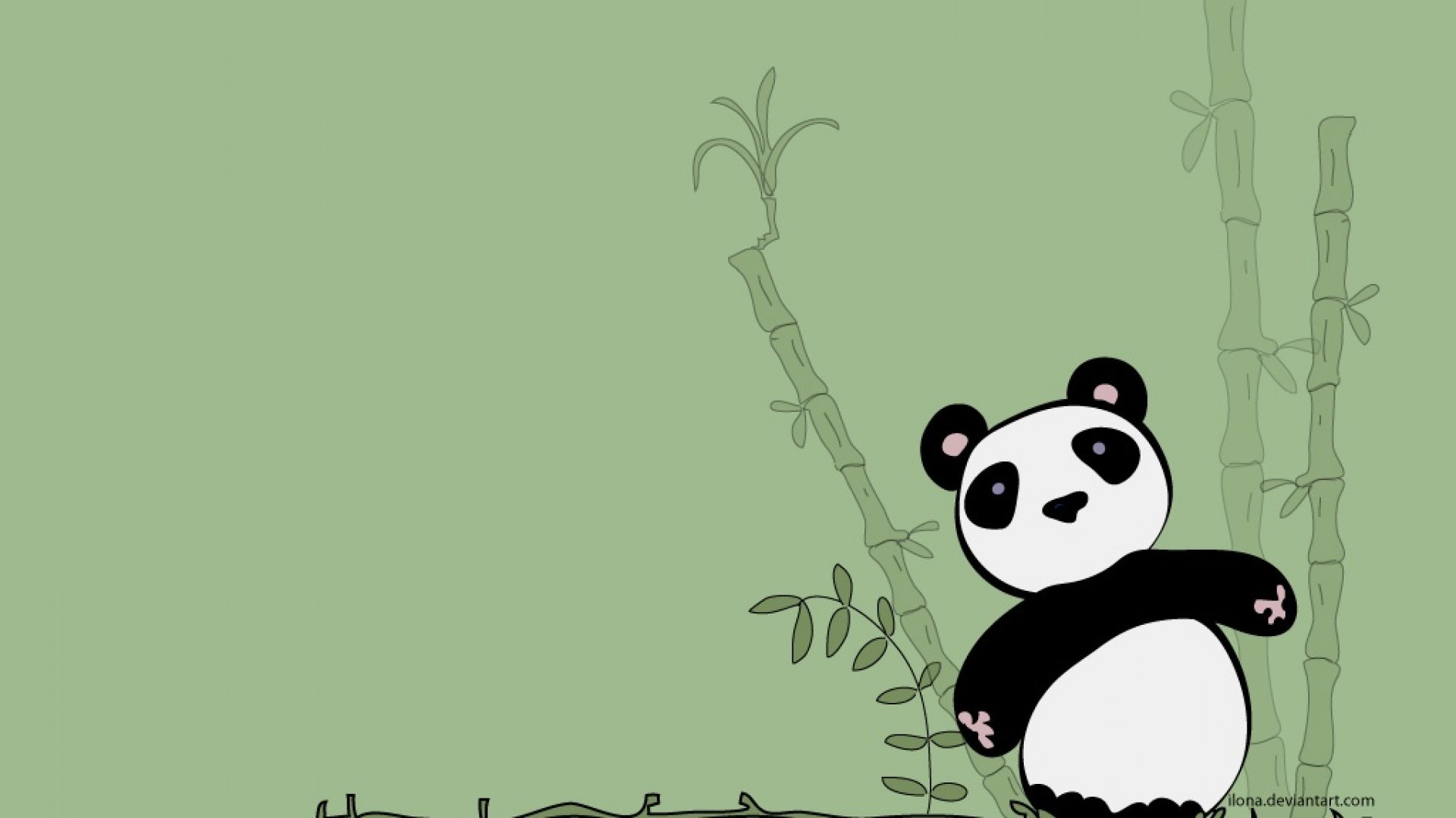 1920x1080 Cute Panda Background wallpaper