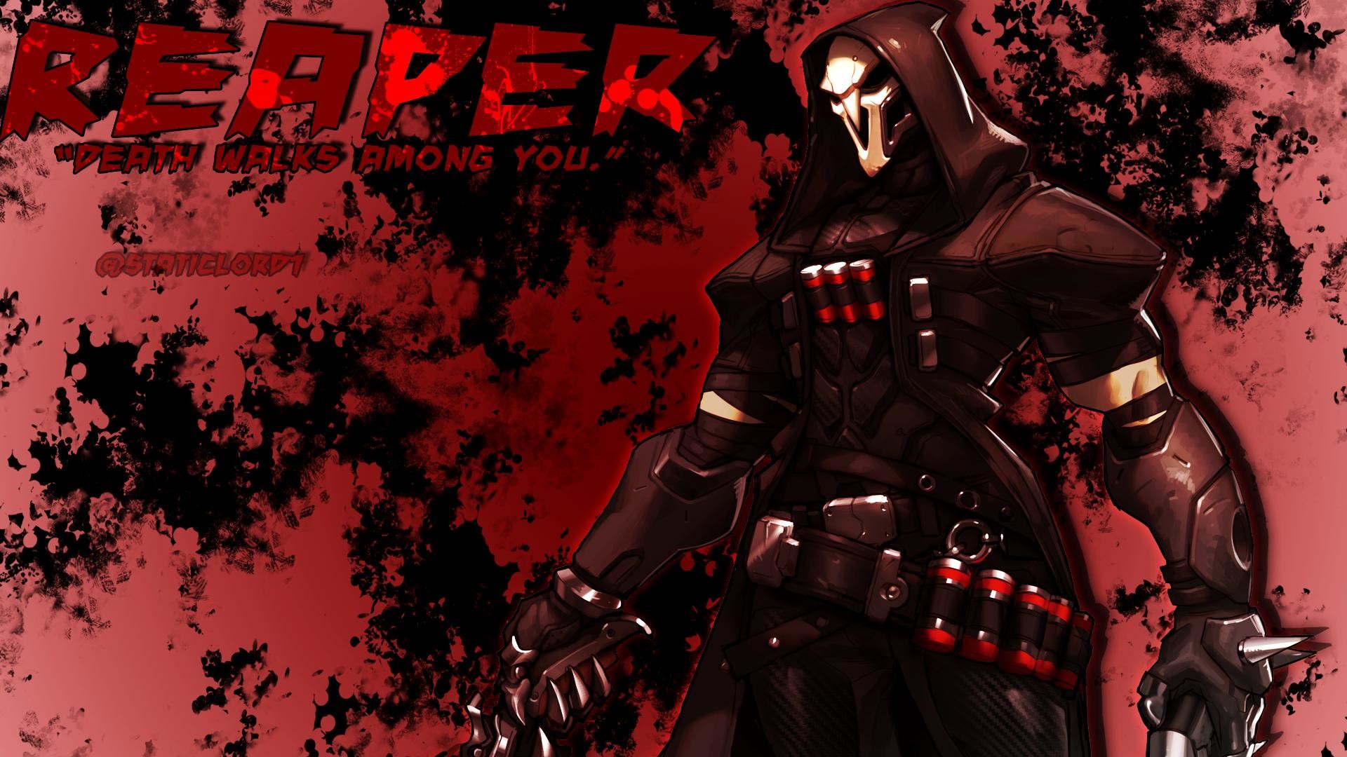 1920x1080 Reaper Overwatch Wallpaper. by staticlord1Jun 3 2016. Reaper Overwatch  Wallpaper Reaper Overwatch Wallpaper
