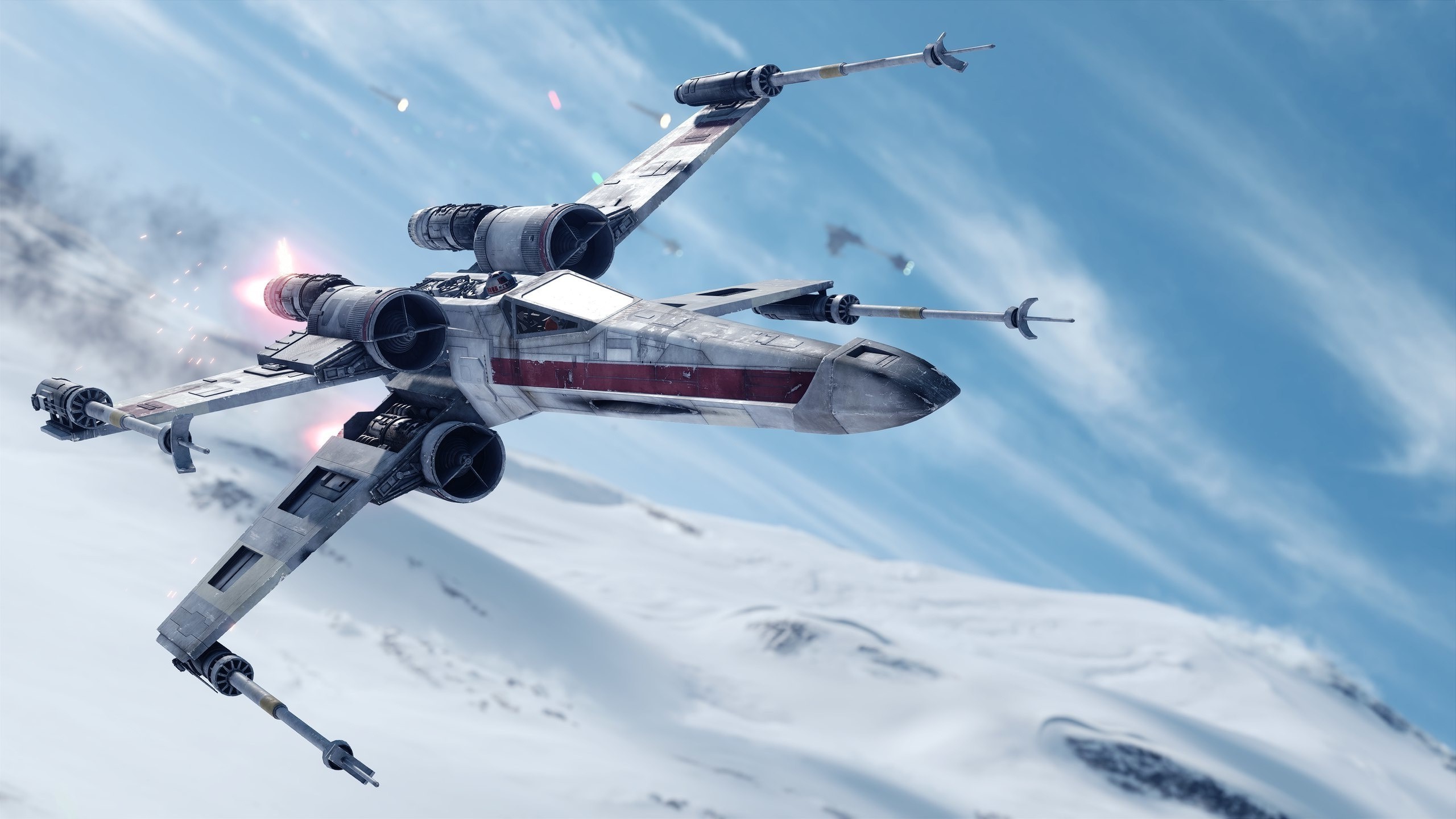 2560x1440 Star Wars: Battlefront, Star Wars, Video Games, X wing, Hoth Wallpapers HD  / Desktop and Mobile Backgrounds