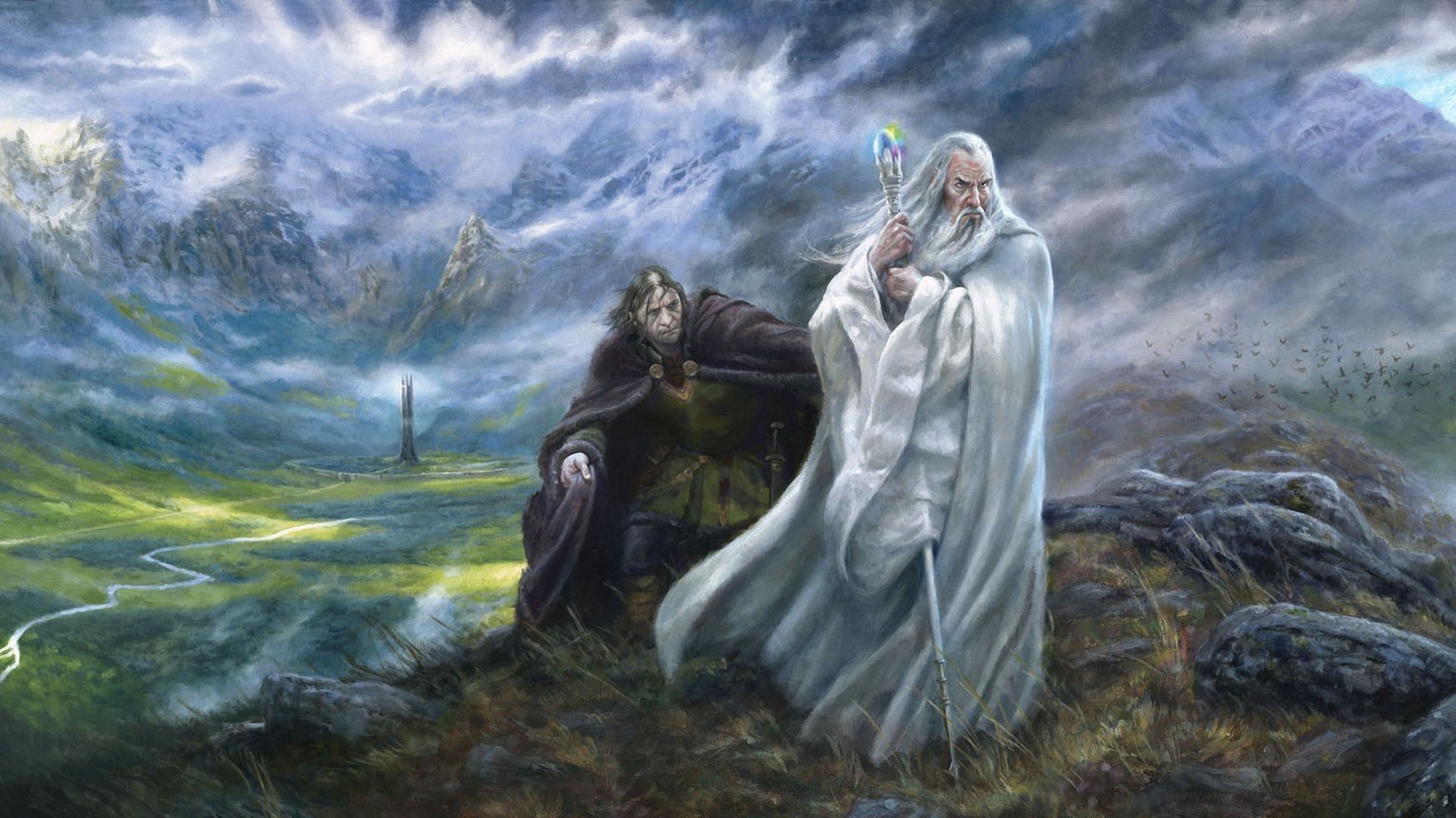 1921x1080 Fantasy Artwork Grima Wormtongue Isengard Lord Of The Rings Saruman