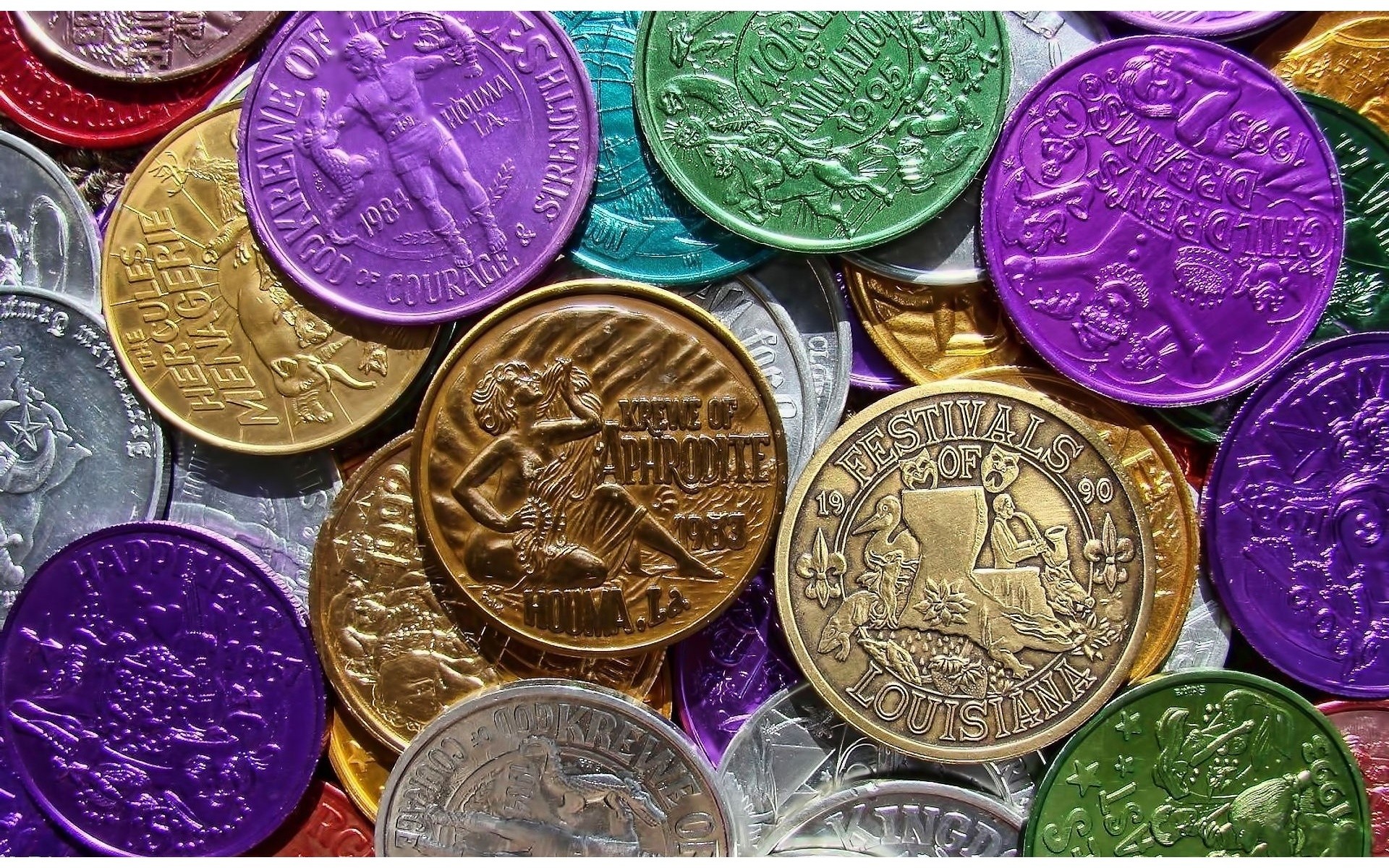 1920x1200 Mardi Gras Coins