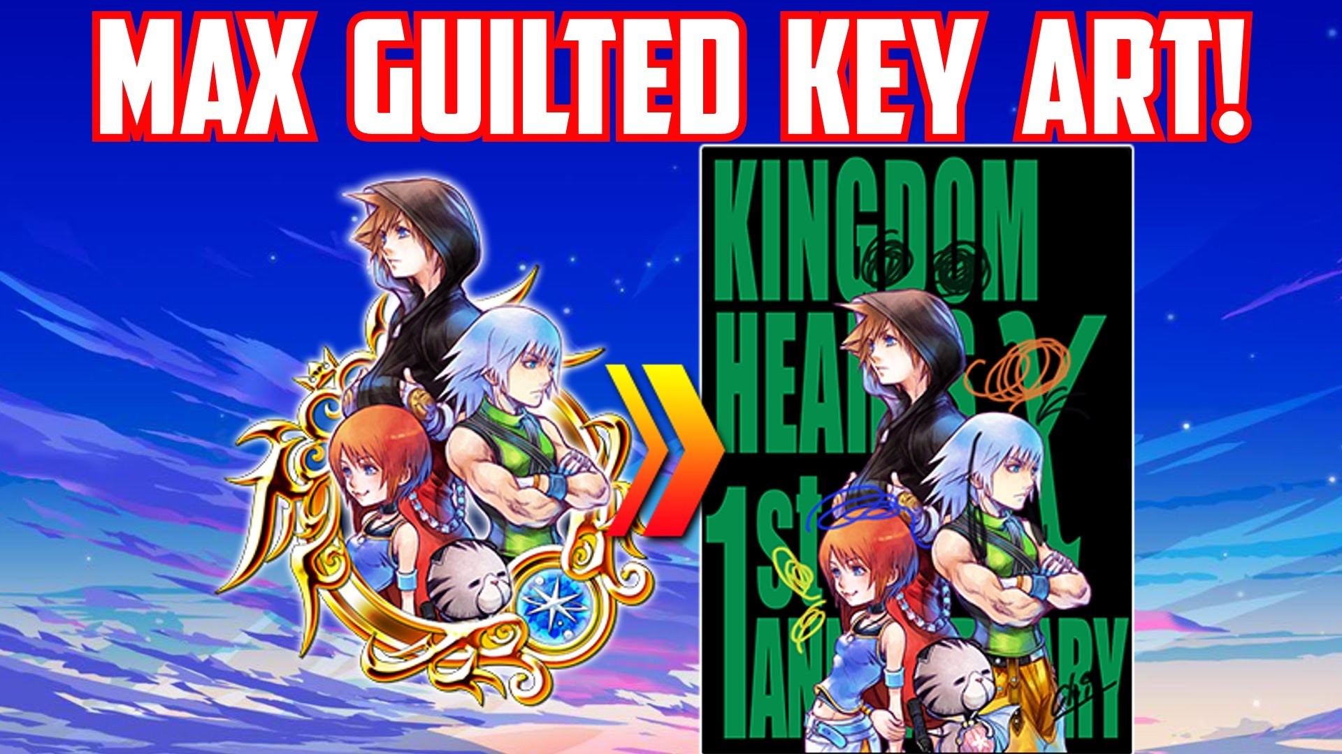 1920x1080 MAX GUILTED KEY ART! - 150% GUILT! - Kingdom Hearts Unchained X - YouTube