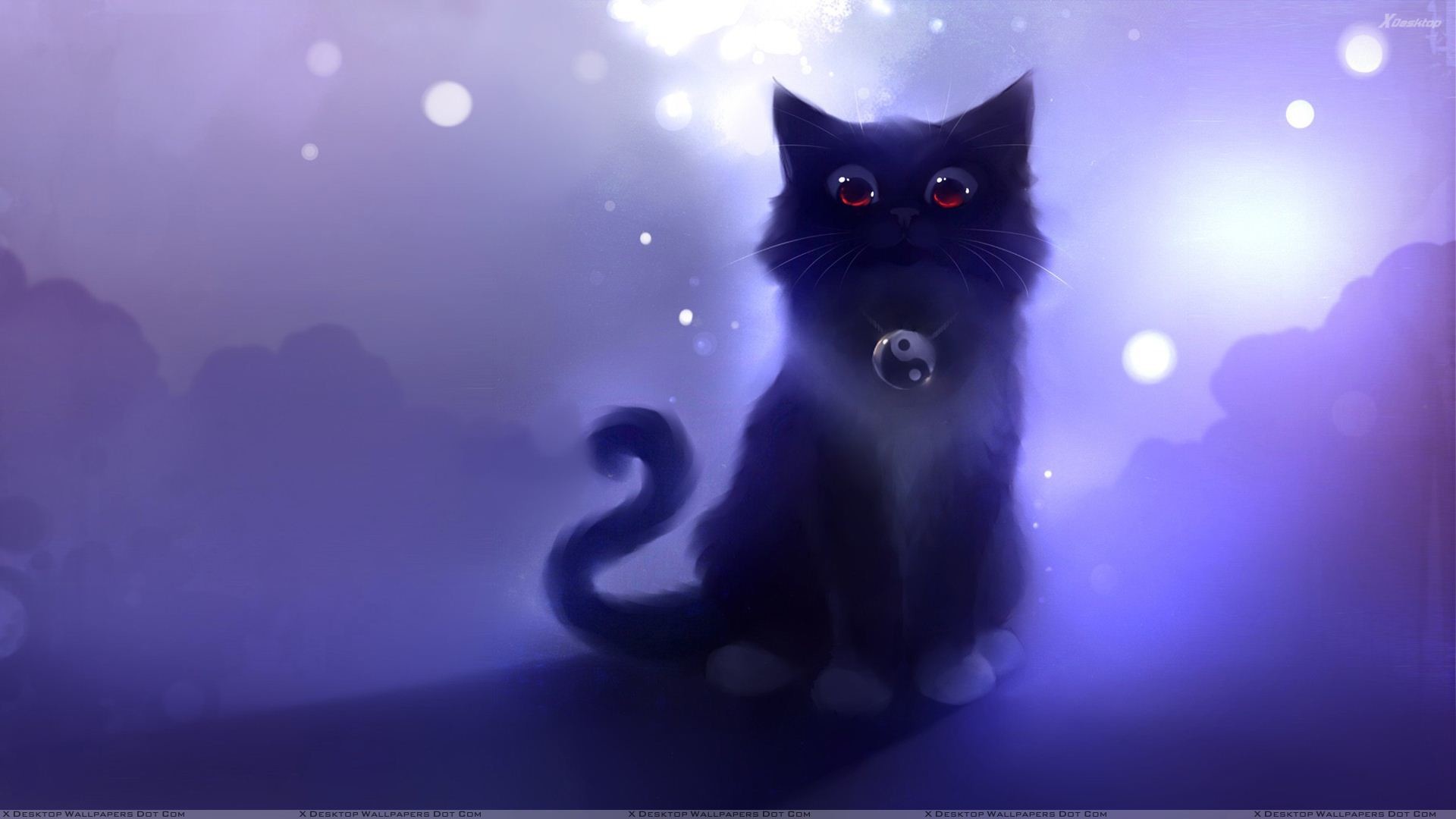 1920x1080 You are viewing wallpaper titled "Cartoon Black Cat ...