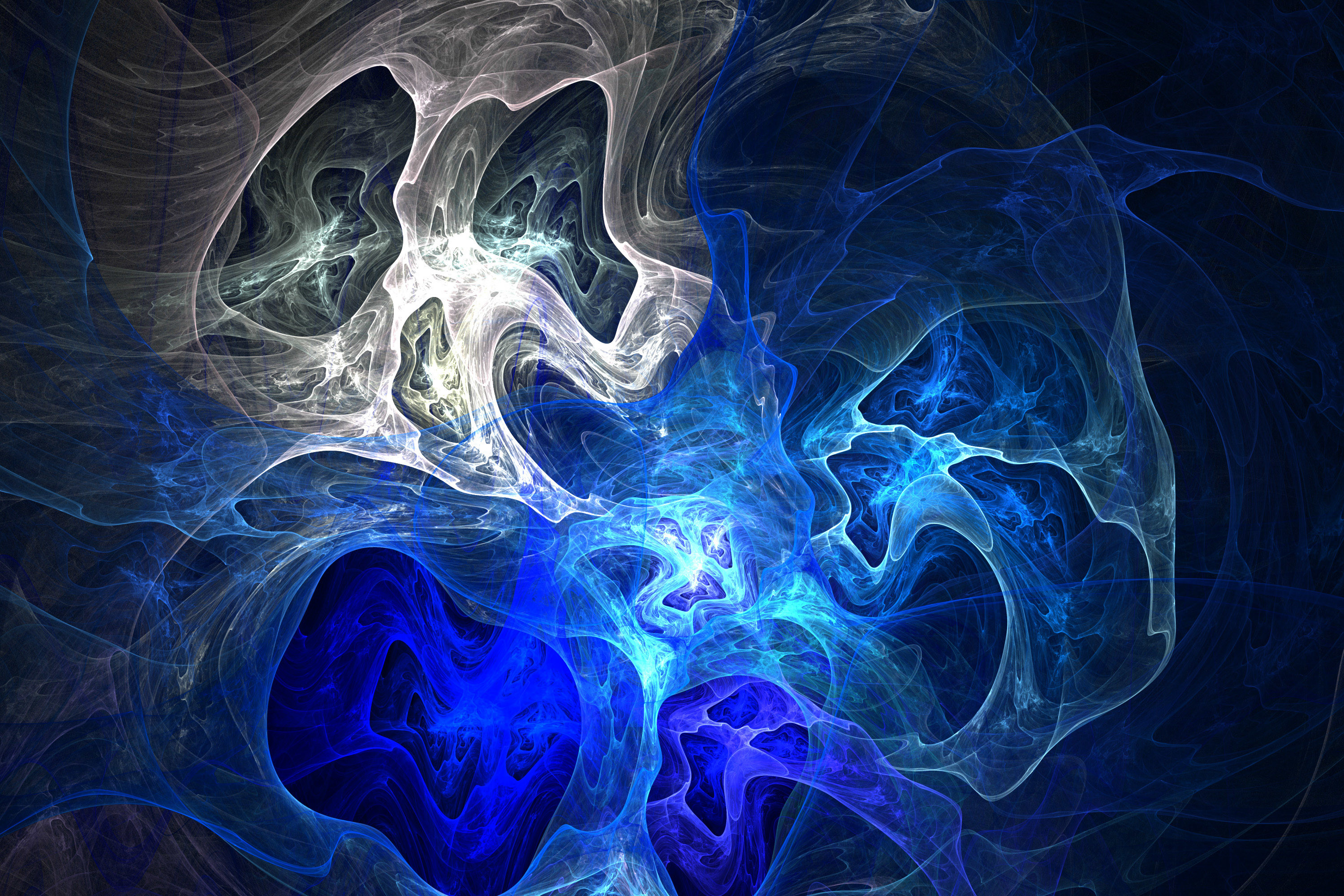 3000x2000 ghost fractal texture skull ghostly white blue light abstract stock  wallpaper