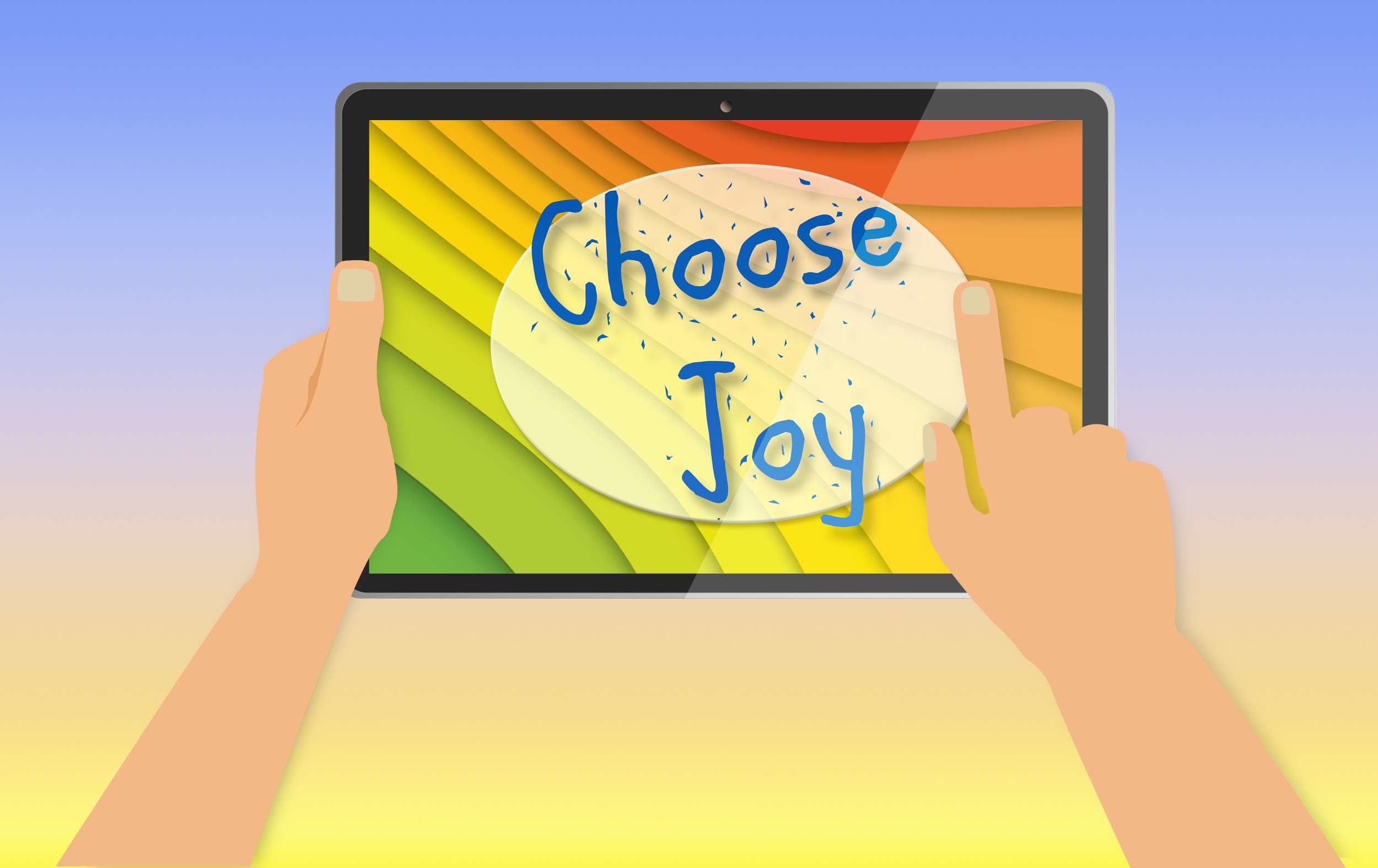 2500x1575 choice, choose, choosing, editorial, happy, happyness, joy, joyful,  message, mobile device, motivation, tablet, thought wallpaper and background