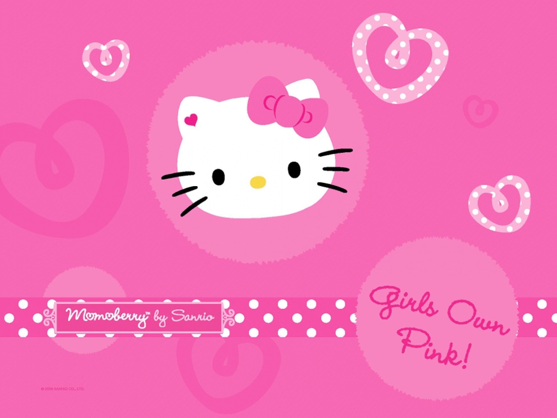 1920x1440 Pretty Hello Kitty Pink Background