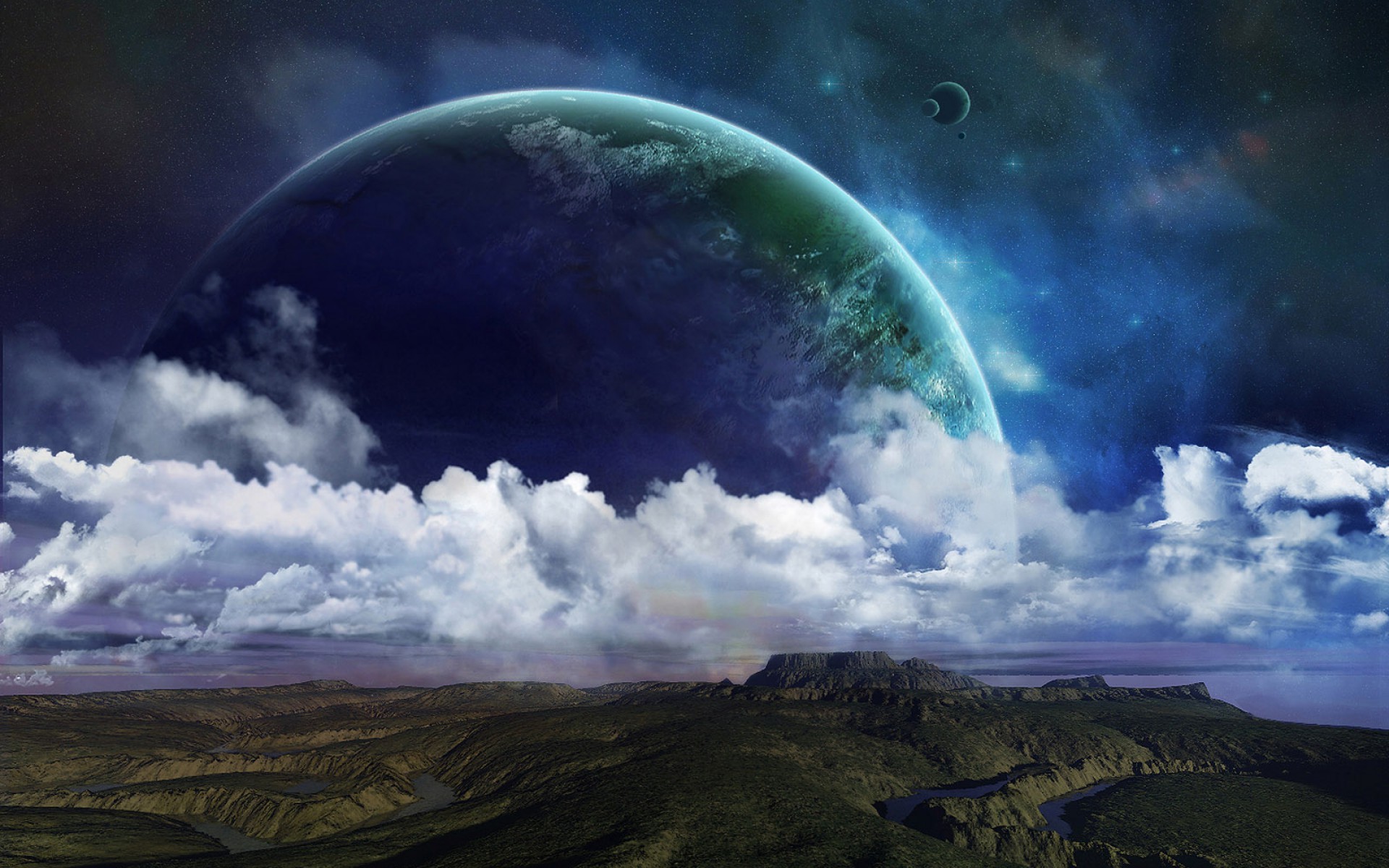1920x1200 Beautiful Space Planets Clouds wallpapers and stock photos