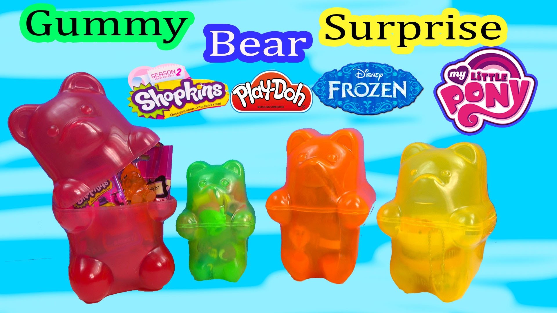1920x1080 Surprise Filled Gummy Bears Mystery Blind Bags Shopkins 2 Disney Frozen LPS  My Little Pony POP - YouTube