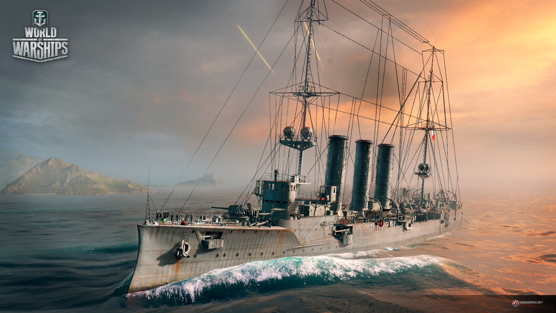1920x1080 German ships are steaming into World of Warships!