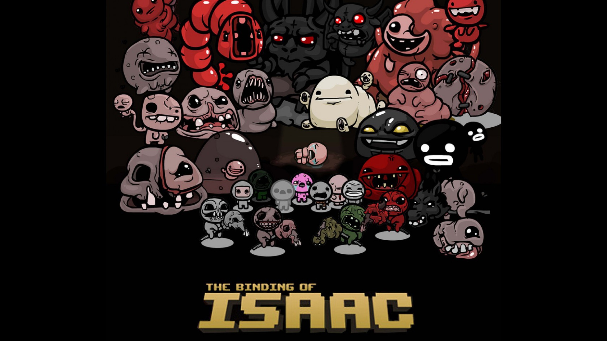 2560x1440 Preview wallpaper the binding of isaac, indie, game, art 