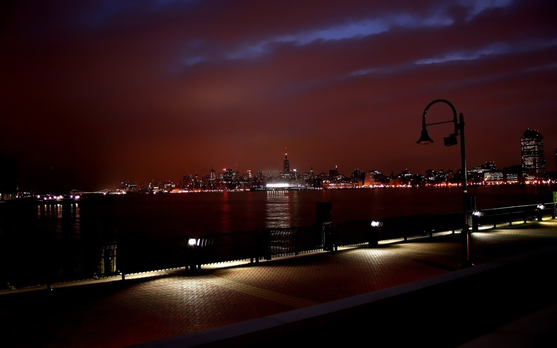 1920x1200 New York Skyline at Night