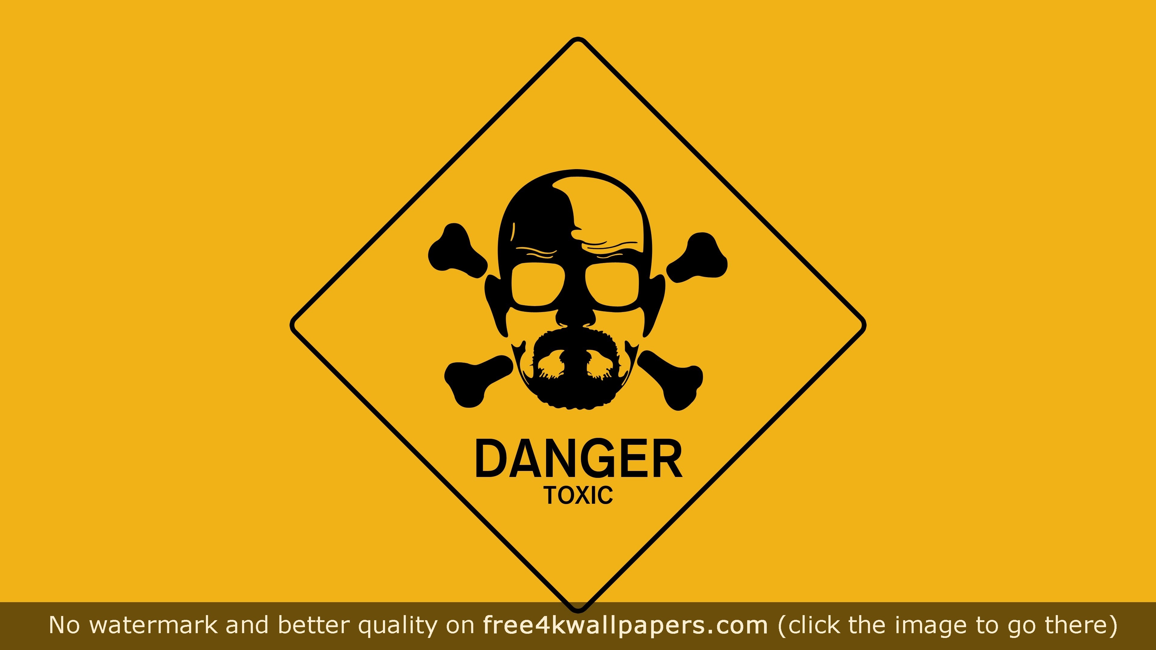 3840x2160 Breaking Bad Walt Danger Toxic Sign 4K or HD wallpaper for your PC, Mac or