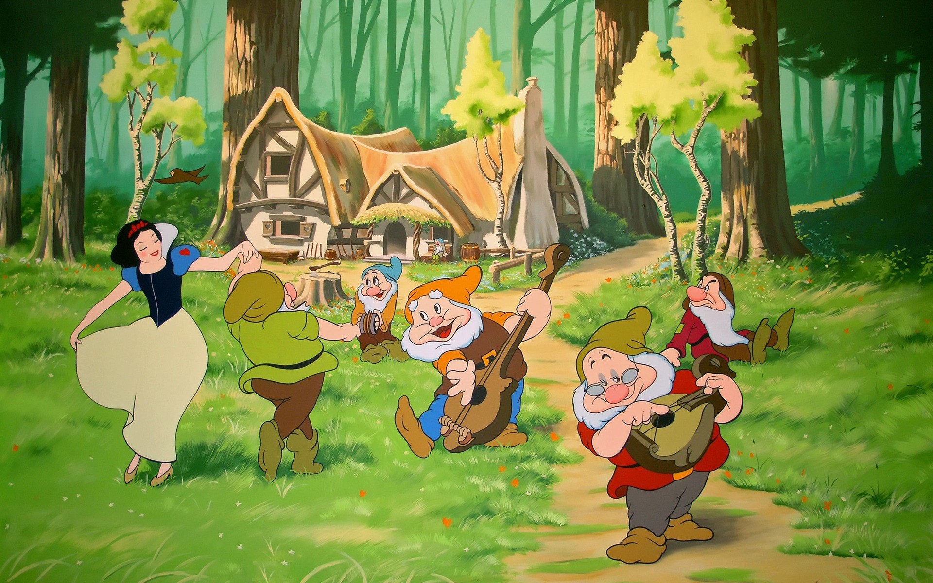 1920x1200 Snow White and the Seven Dwarfs Wallpaper Cartoons Anime Animated