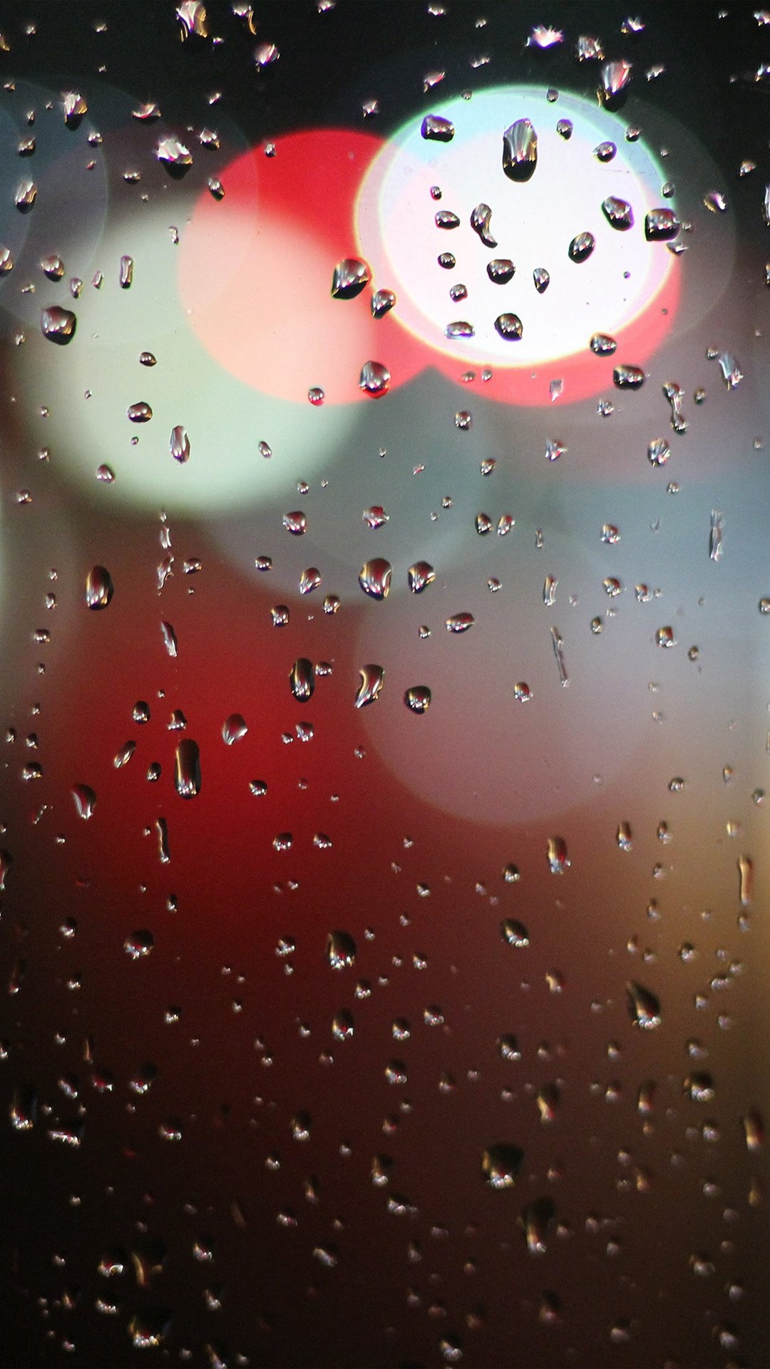 1080x1920 Bokeh Rain Night Window Pattern Background #iPhone #6 #wallpaper