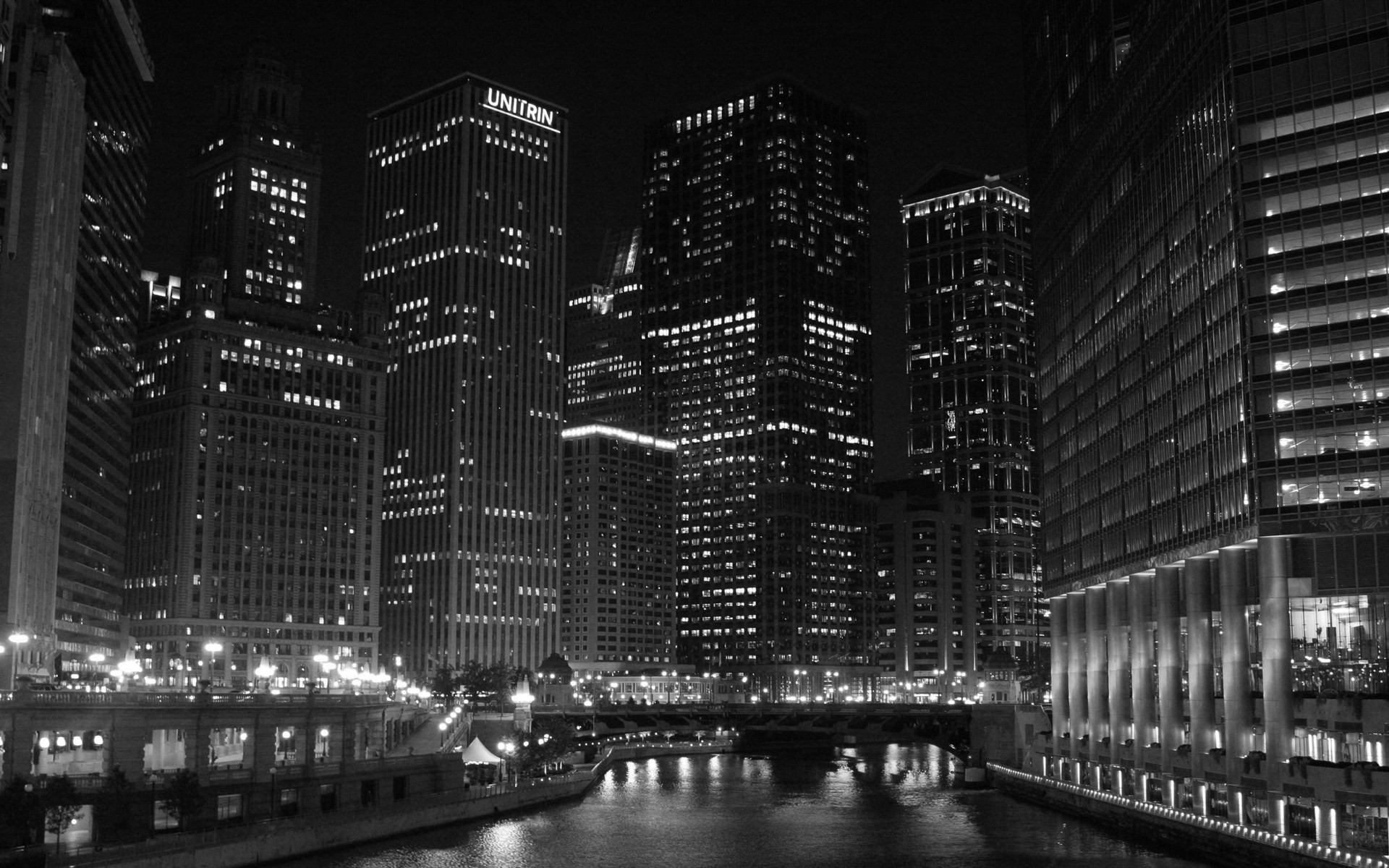 1920x1200 Chicago-Black-And-White-Background-Hd-Wallpaper