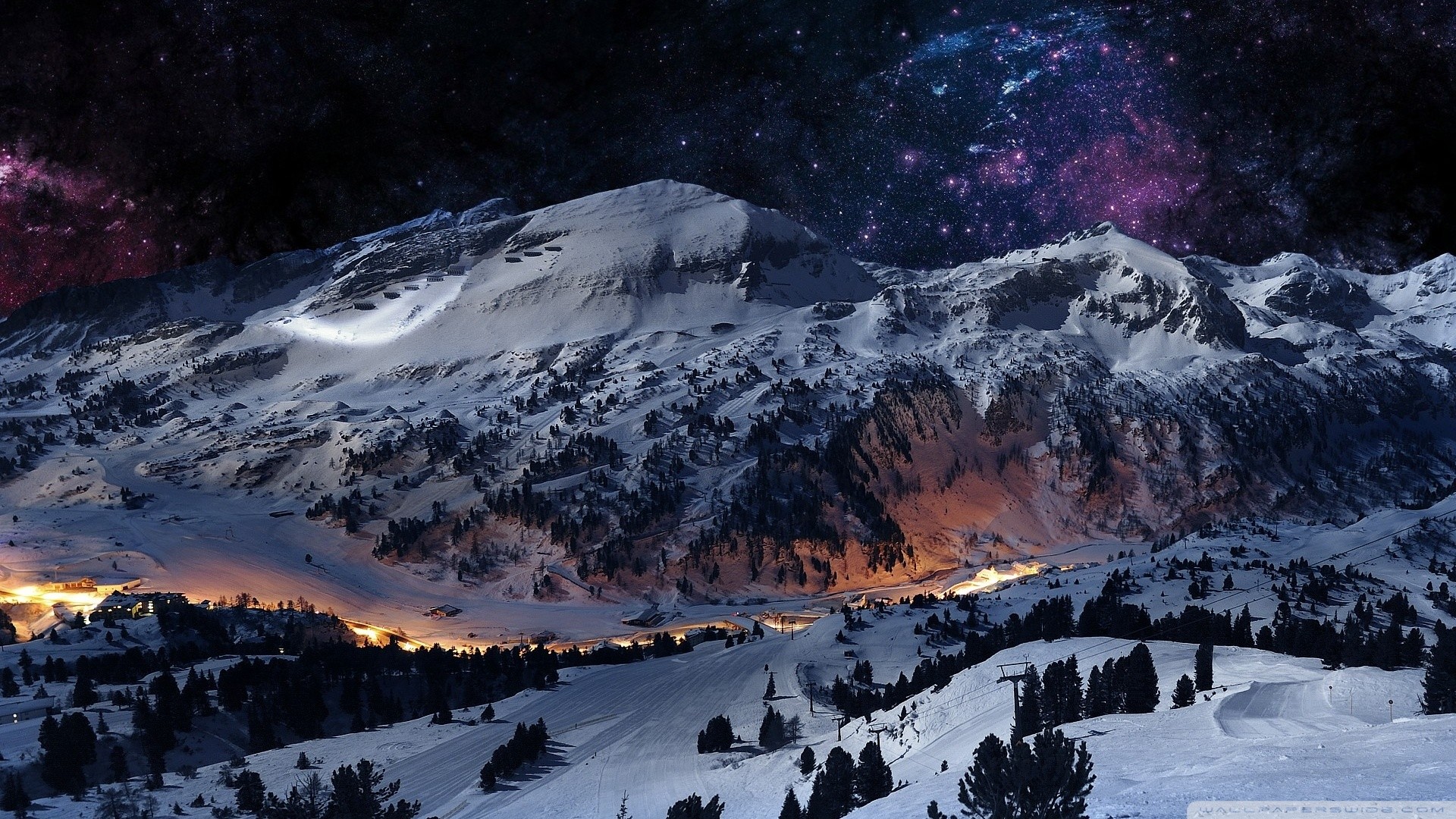 1920x1080 Night sky + snow [Wallpaper] | Reviews, news, tips, and tricks