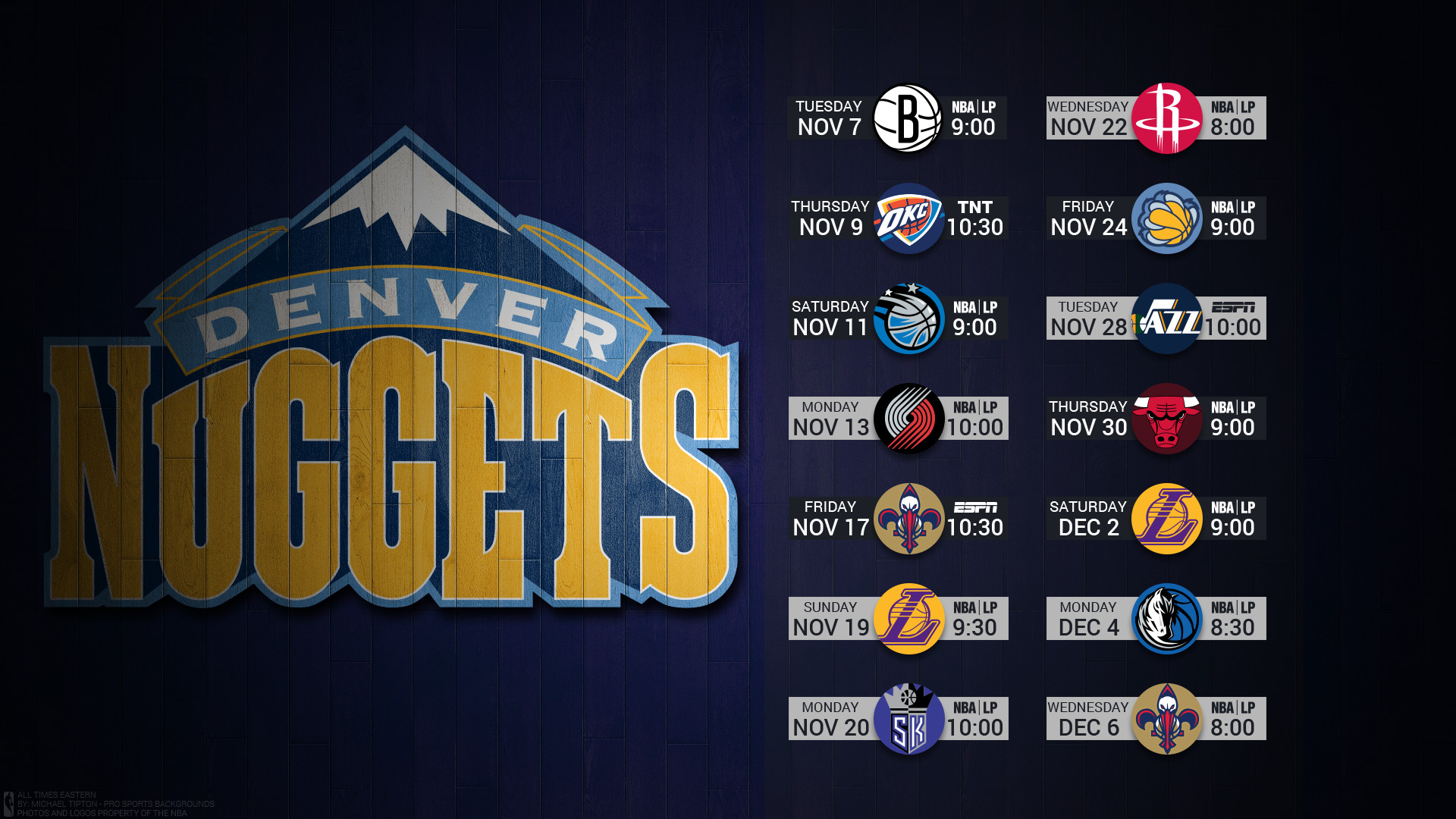 1920x1080 Denver Nuggets 2017 schedule NBA BASKETBALL logo wallpaper free pc desktop  computer
