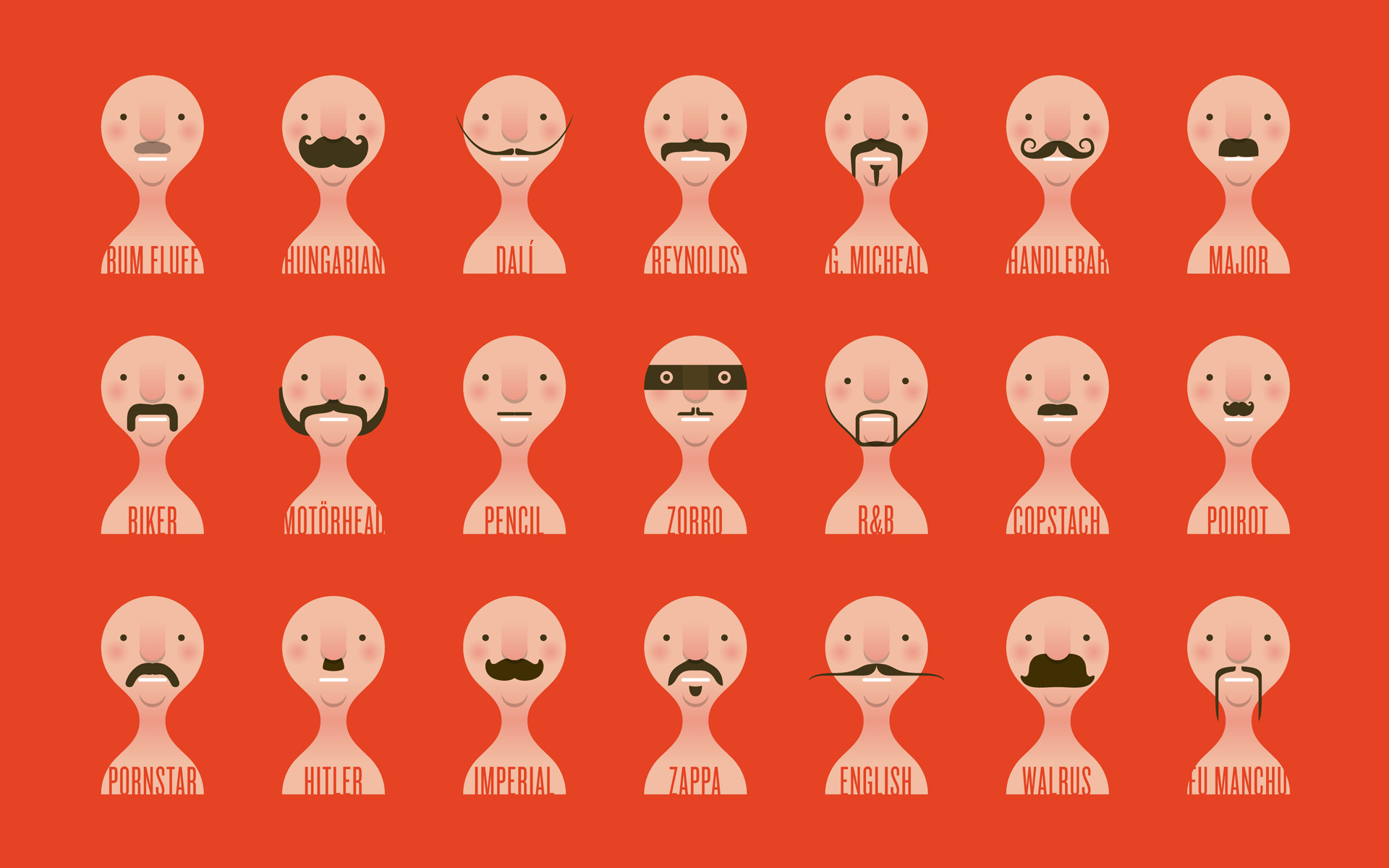 1920x1200 Put Some Mustaches on Your Desktop in Honour of Movember
