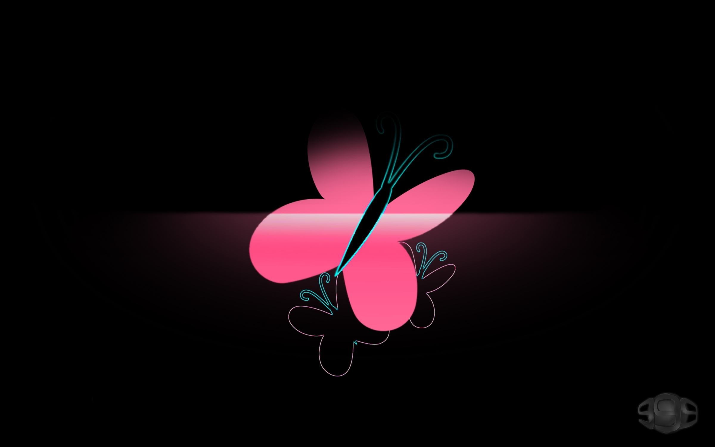 2400x1500 Wallpapers Backgrounds - Butterfly Black Background Fluttershy Wallpaper  Pink