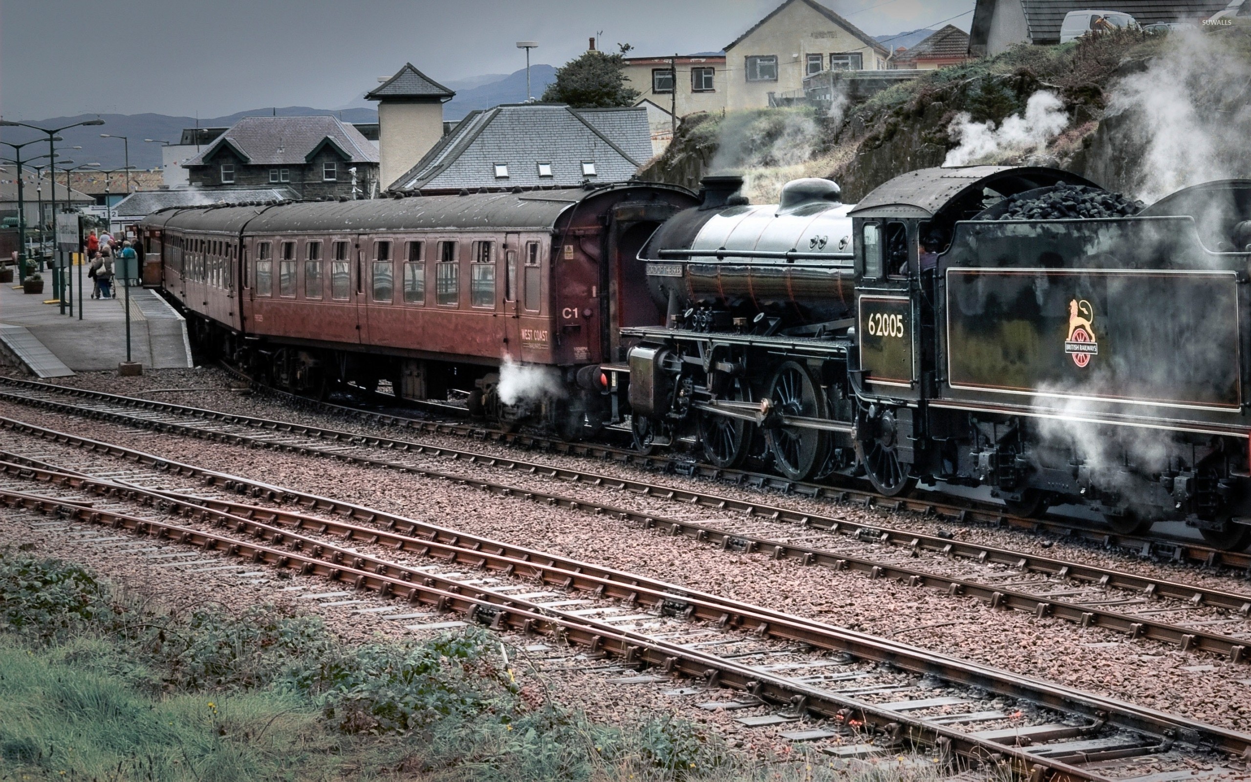 2560x1600 Old steam train locomotive wallpaper