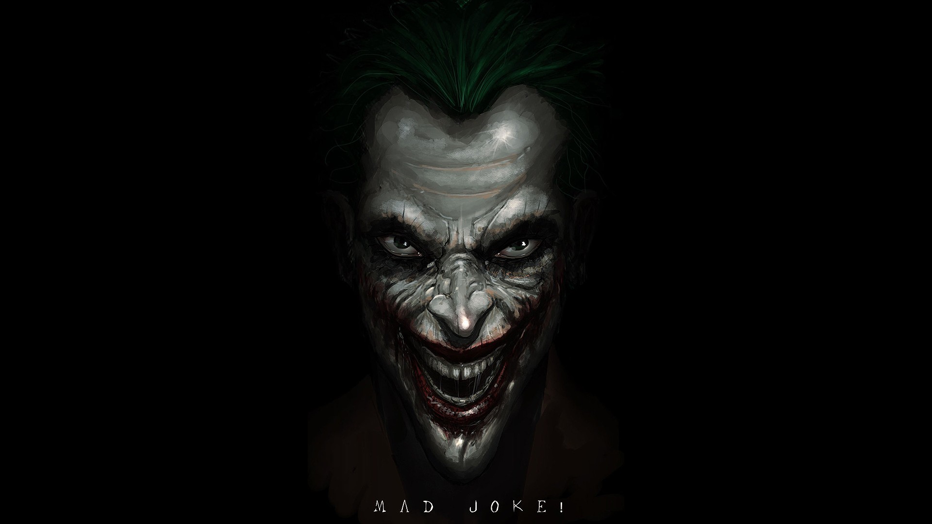 1920x1080 DC Comics The Joker fan art black background Wallpapers 