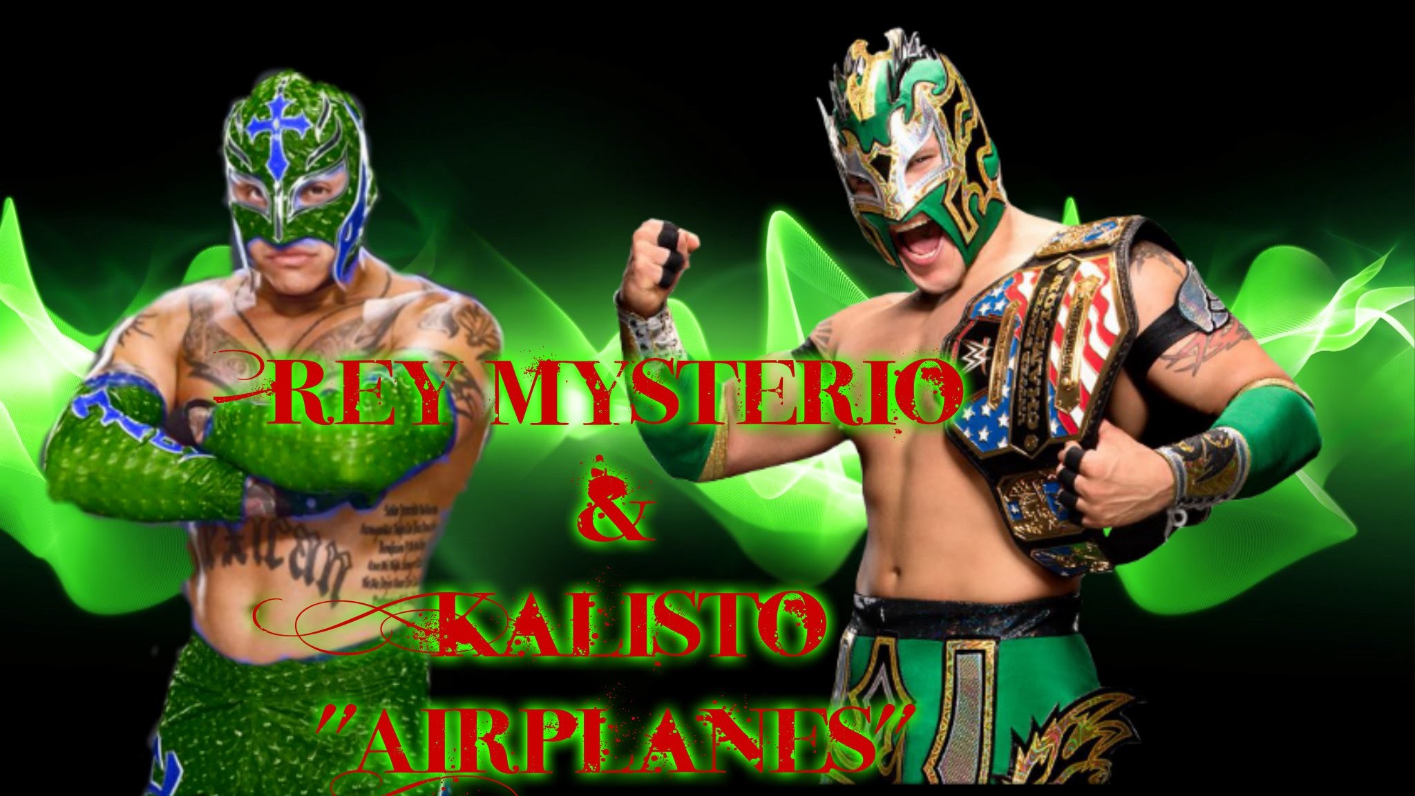 2048x1152 Rey Mysterio & Kalisto "Airplanes"