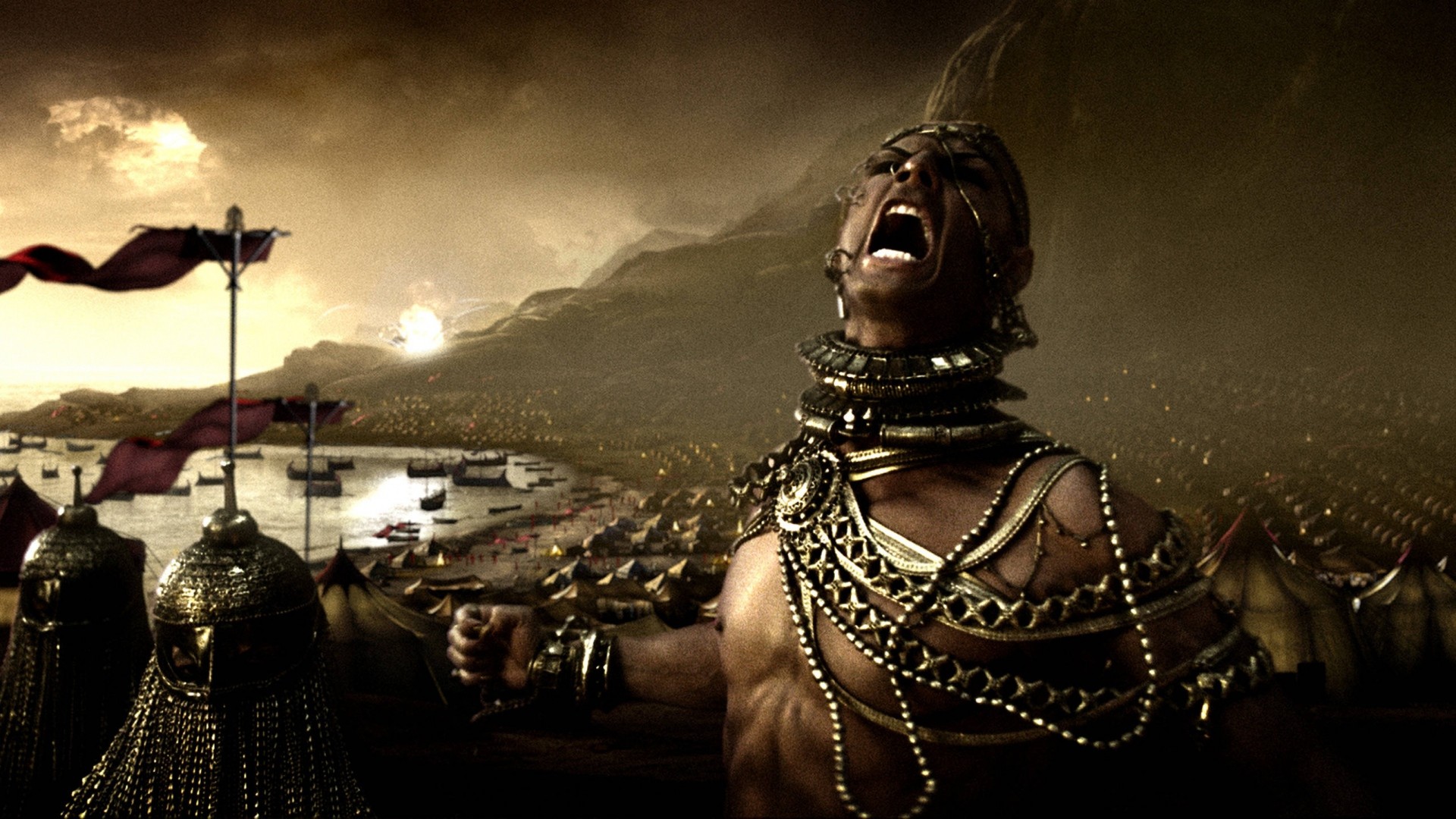 1920x1080 Download now full hd wallpaper 300 spartans xerxes rage army thermopylae ...