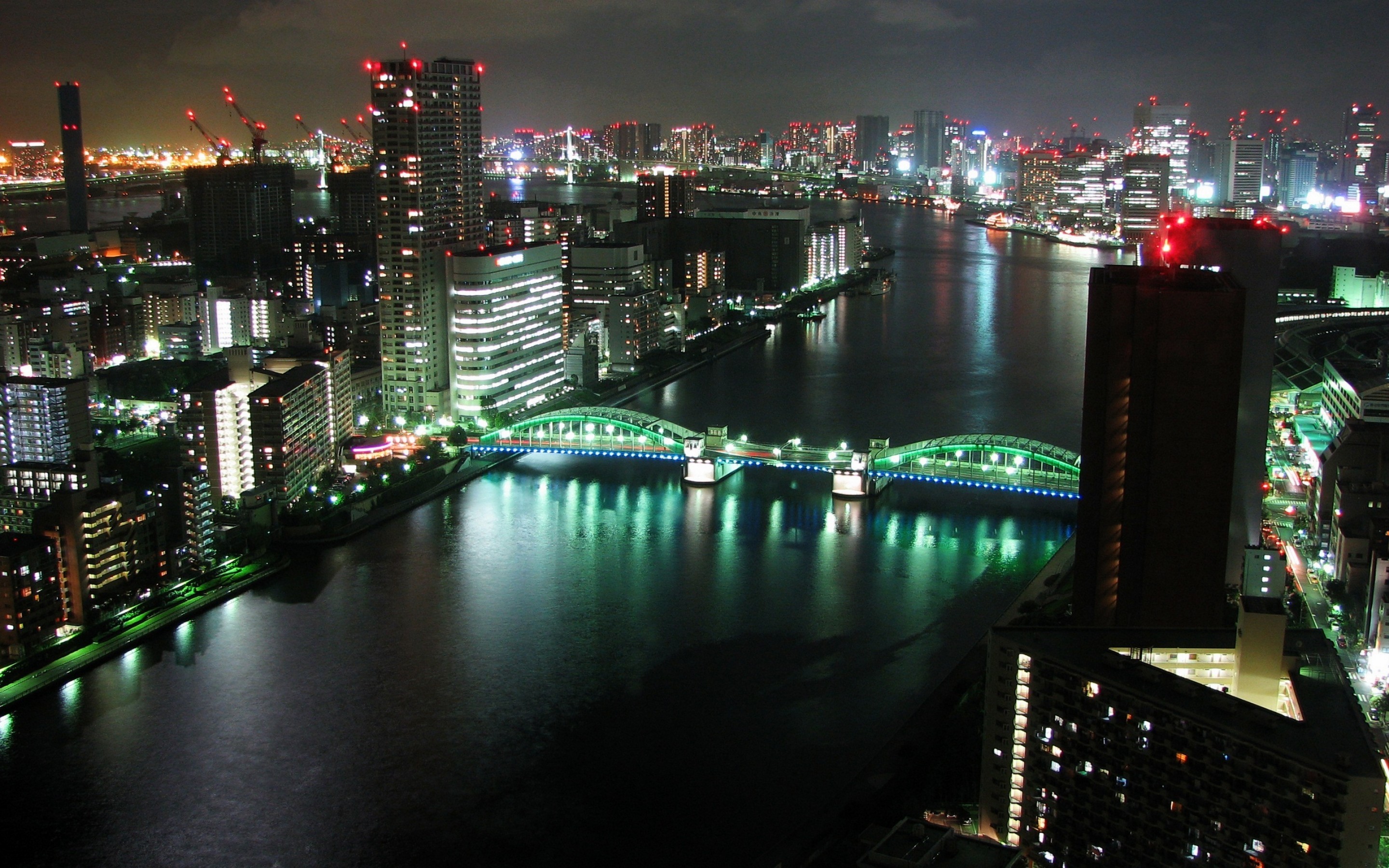 2880x1800 Tokyo Panoramic City Night Mac wallpaper