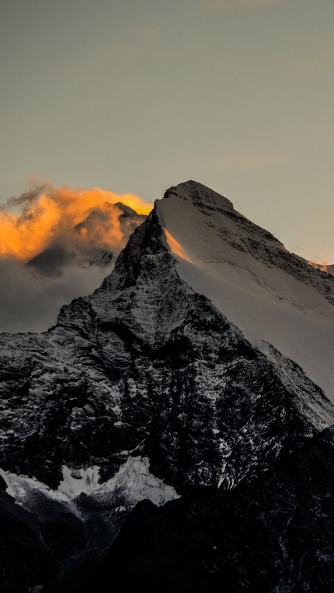 1080x1920 Himalaya Mountains Sunset Fire #iPhone #6 #plus #wallpaper