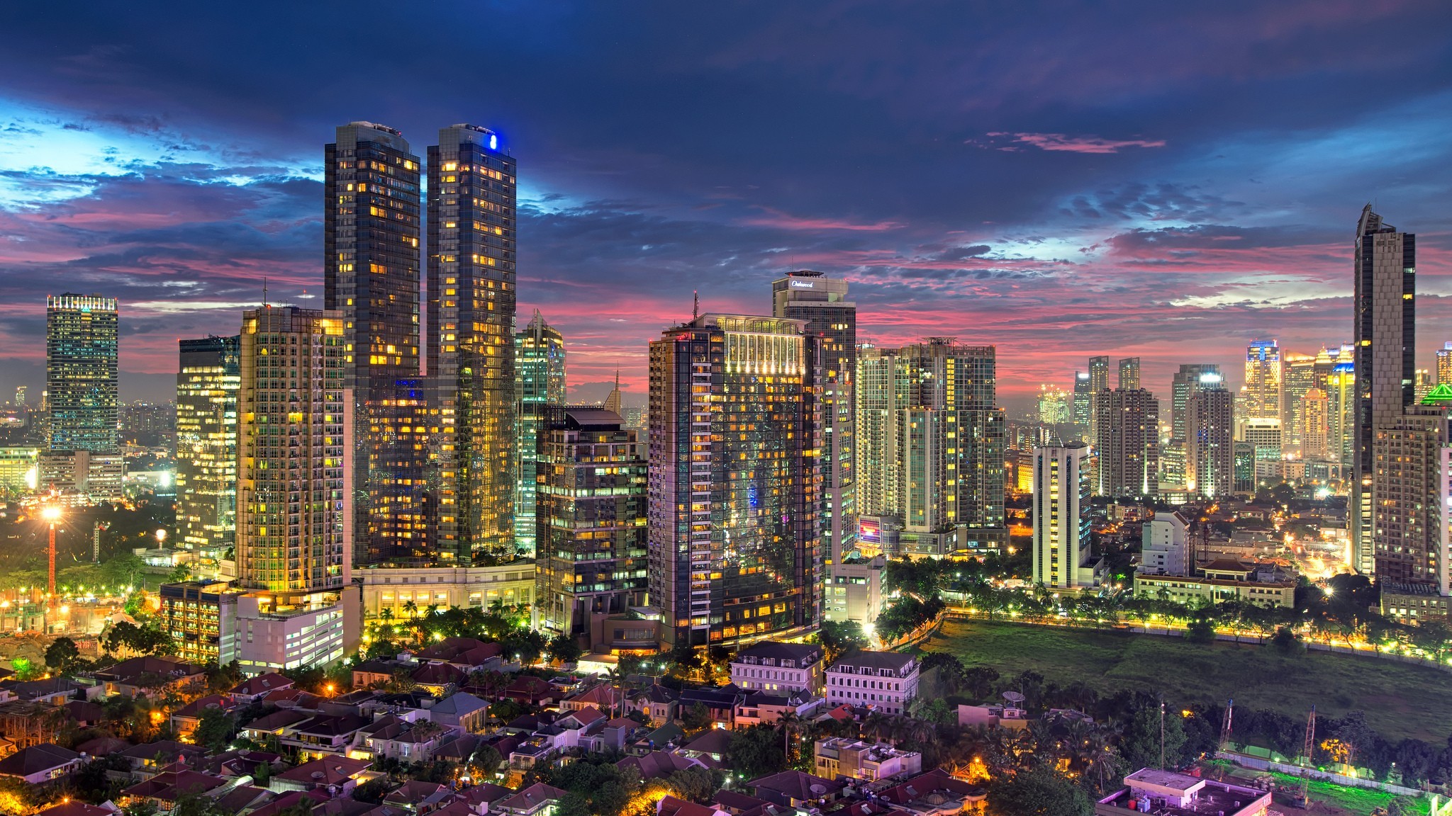 2048x1152 Jakarta, City, Cityscape Wallpapers HD / Desktop and Mobile Backgrounds