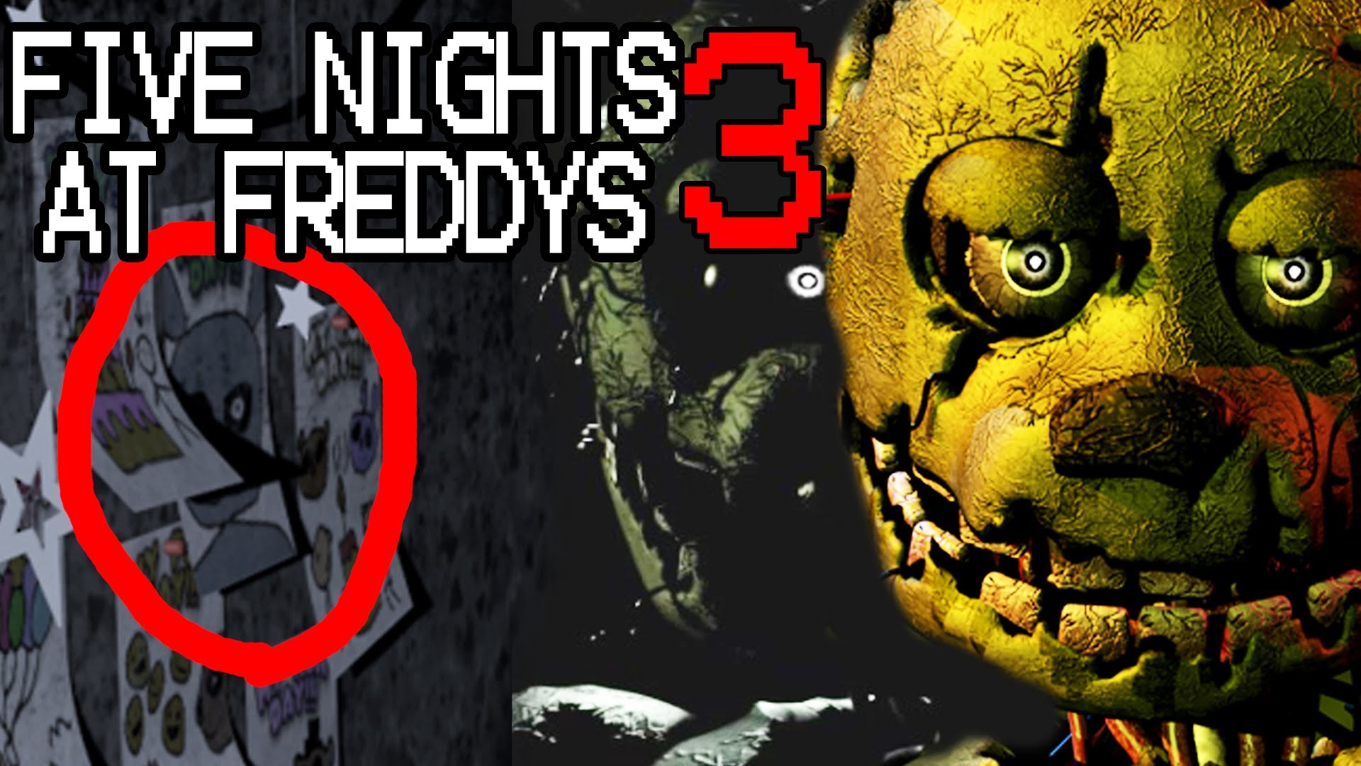 1920x1080 Five Nights At Freddys 3: "Spring Trap" FOUND IN FNAF1! Hidden Secret  Revealed!