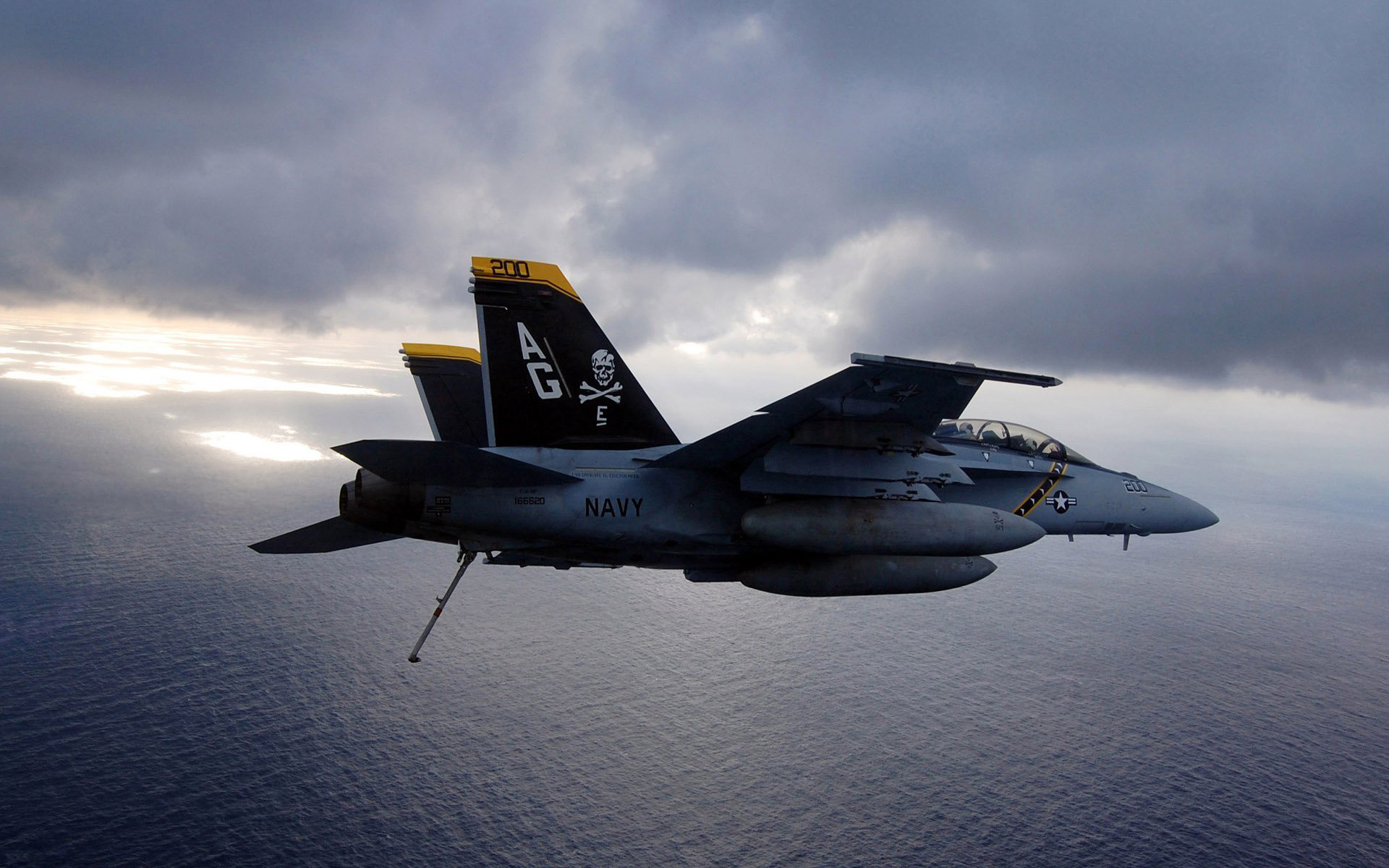 1920x1200 Aircraft Air Superiority F18 Hornet Fa18 Fa-18 FA-18 Fighter Fighters Jolly  Rogers Military