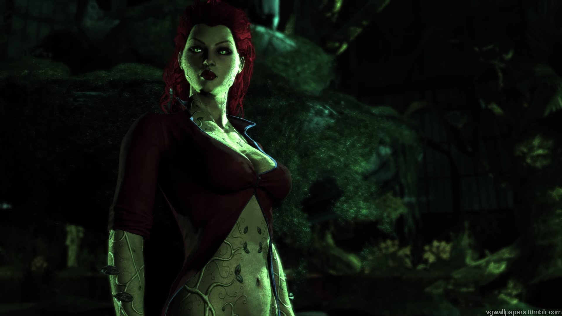 1920x1080 Poison Ivy - a screenshot from The Batman: Arkham Asylum Click image for  full 