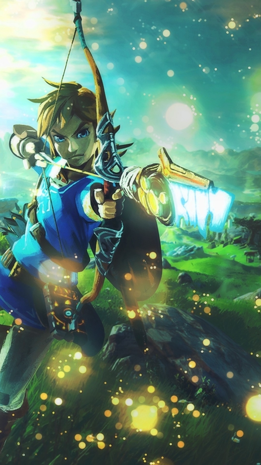 1080x1920 The Legend Of Zelda: Breath Of The Wild, Link, Bow, Arrow,