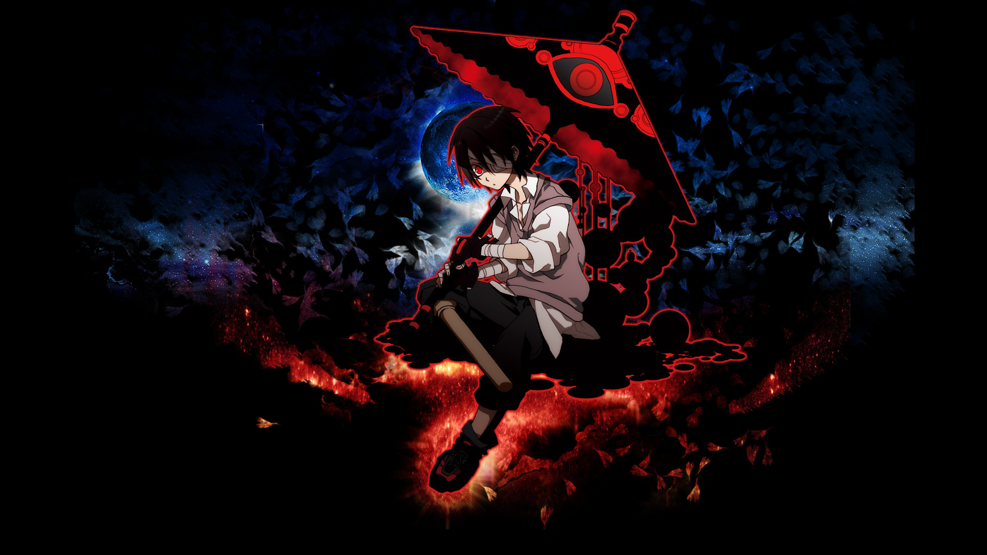 Anime Red HD wallpaper