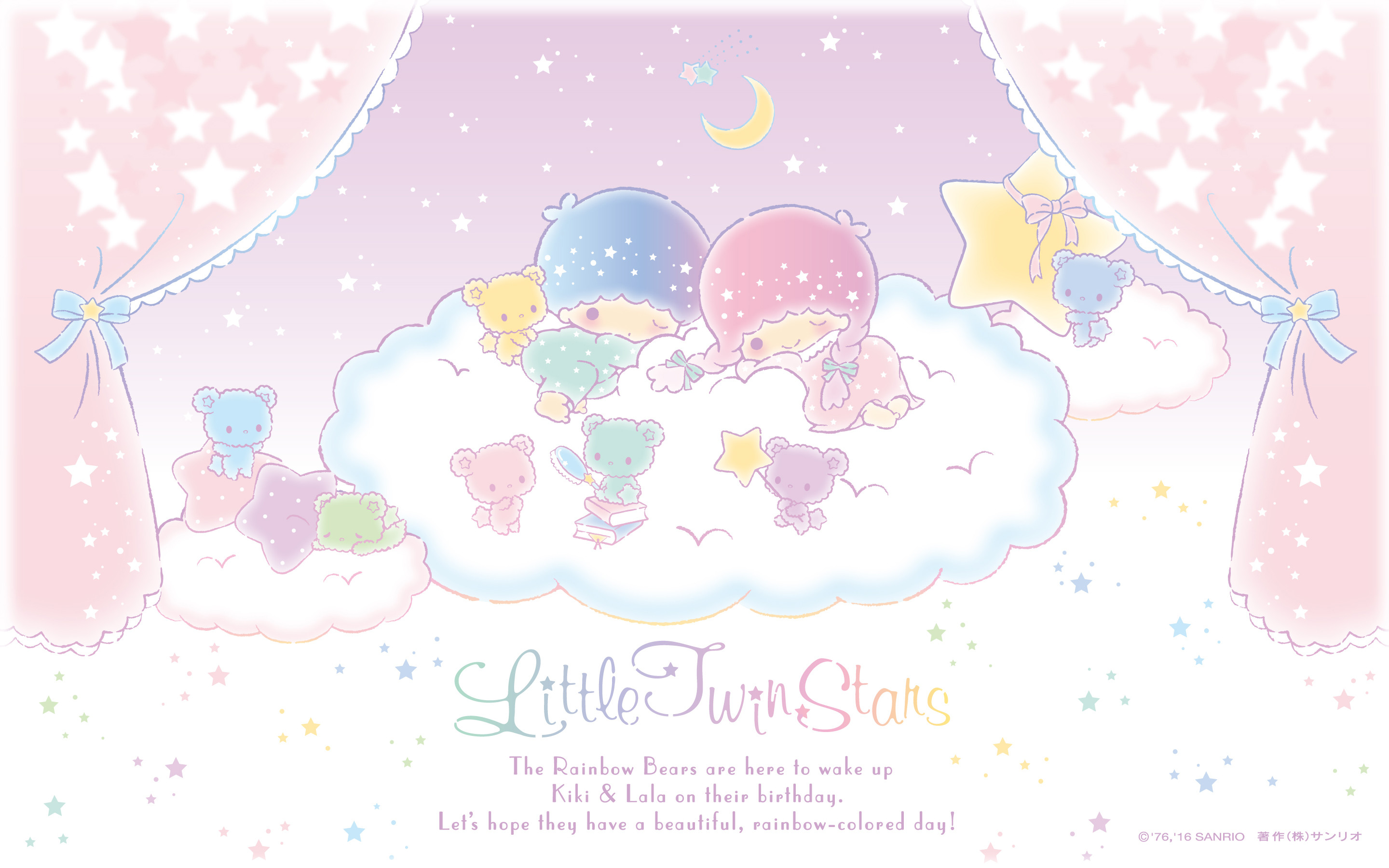 2880x1800 Sanrio characters Â· ãAndroid iPhone PCãLittle Twin Stars Wallpaper 201612  åäºææ¡å¸ æ¥æ¬å®æ¹