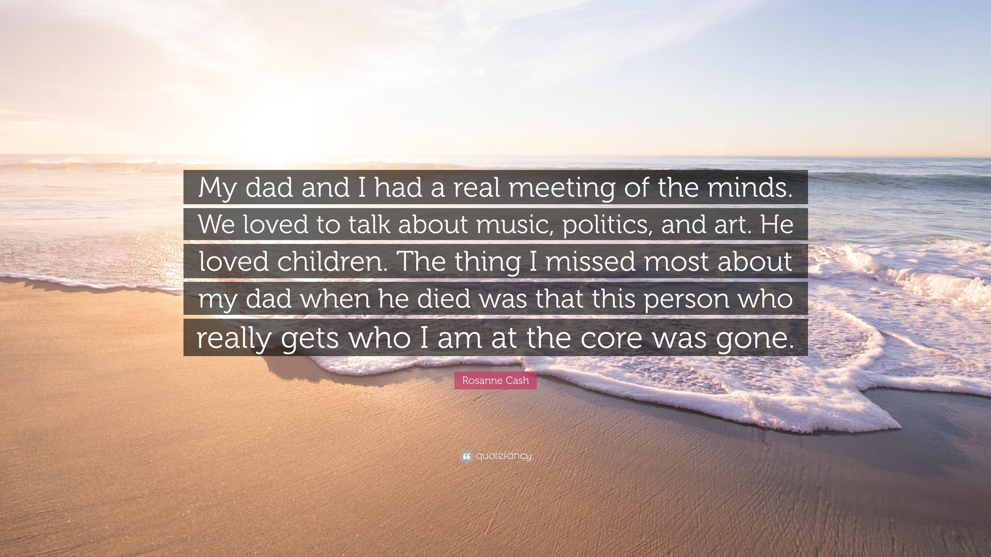 3840x2160 Rosanne Cash Quote: “My dad and I had a real meeting of the minds