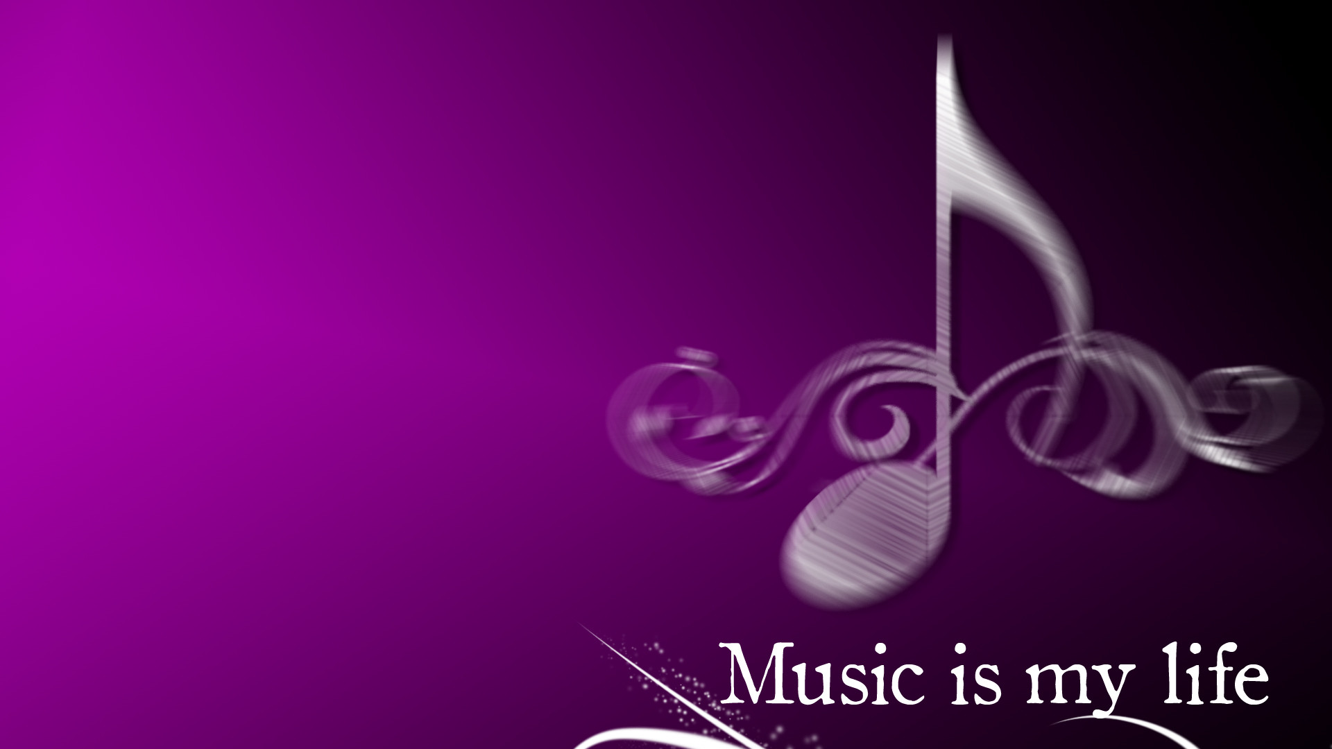 1920x1080 ... Music is my life 2 by MartinCom