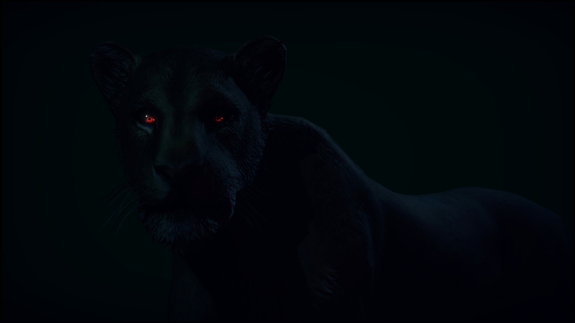 1920x1080 predator, black leopard, red eyes, art, beautiful, photo, background