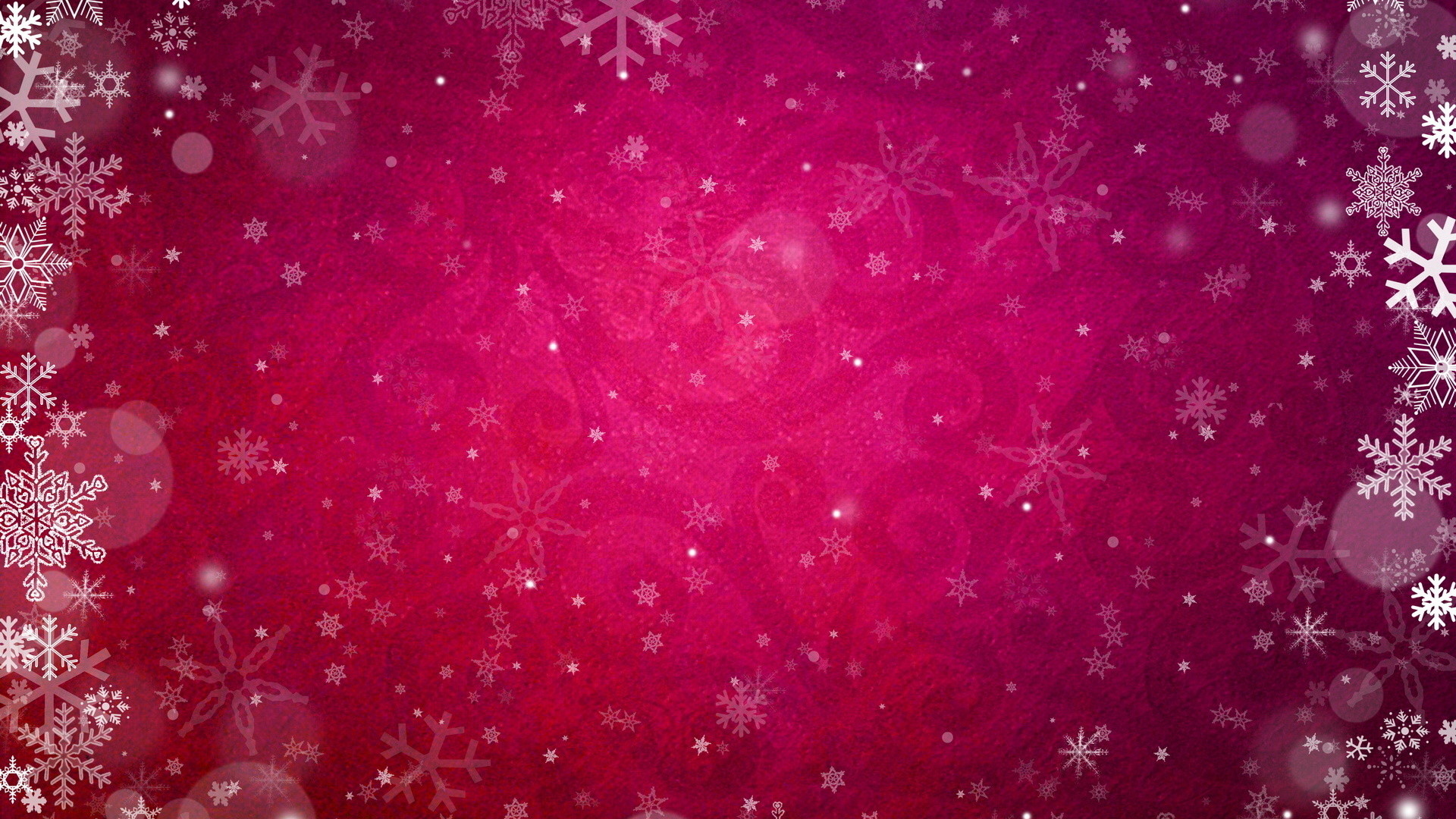 1920x1080 Pink Snowflake Wallpaper Free Download