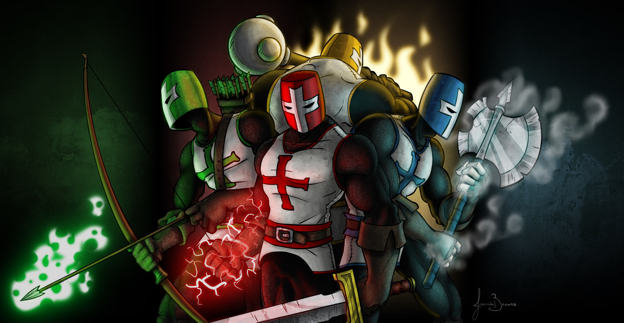 2096x1088 Download Wallpaper 1920x1080 Castle crashers, Characters, Arm ..