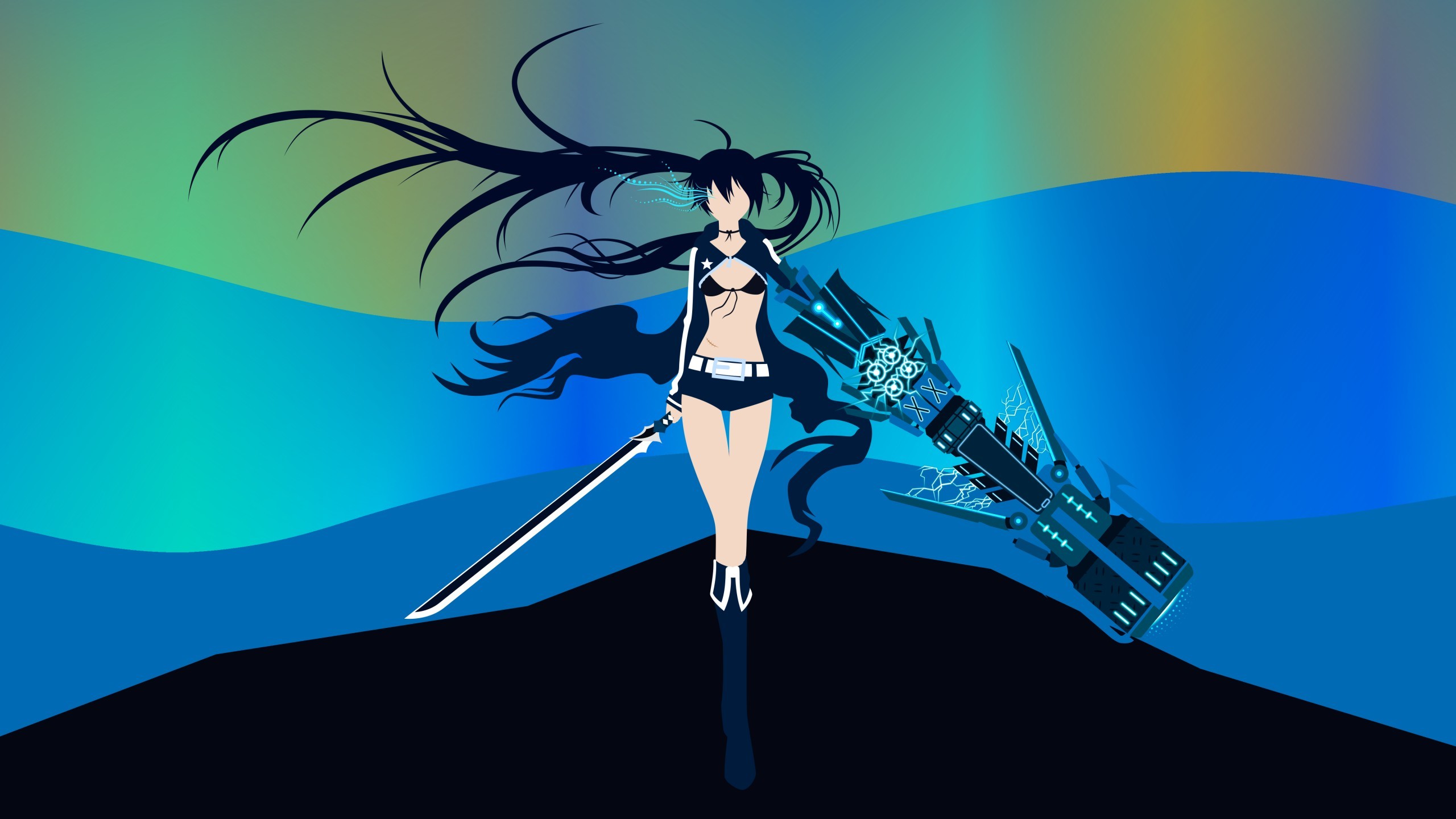 2560x1440 Black Rock Shooter wallpaper by Carionto Black Rock Shooter wallpaper by  Carionto