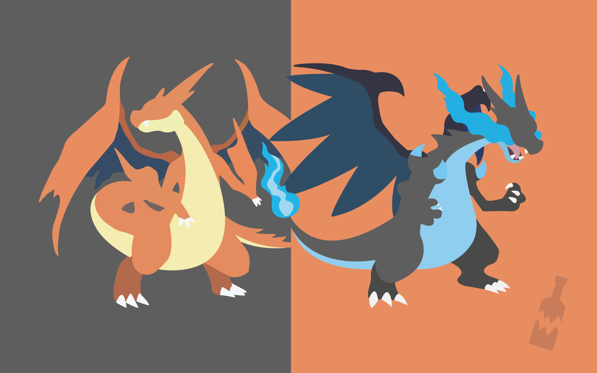 1920x1200 ... Pokemon - Mega Charizard (X and Y) by TheBrokenBottle